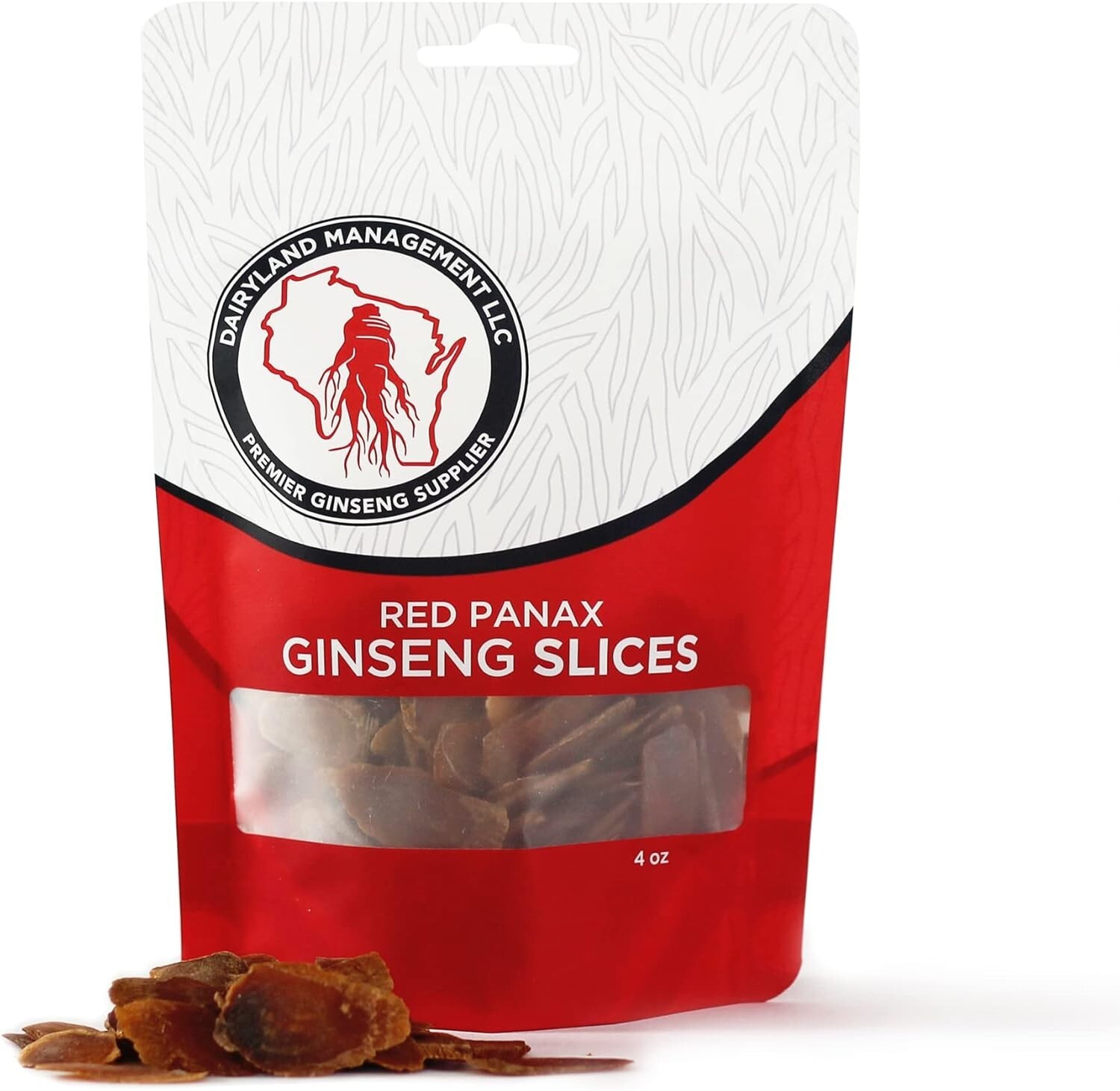 Red Panax Ginseng Slices 16oz - Korean Ginseng Root, Non-GMO, Gluten-Free, Herba Red Panax Ginseng Slices 16oz - Korean Ginseng Root, Non-GMO, Gluten-Free, Herba