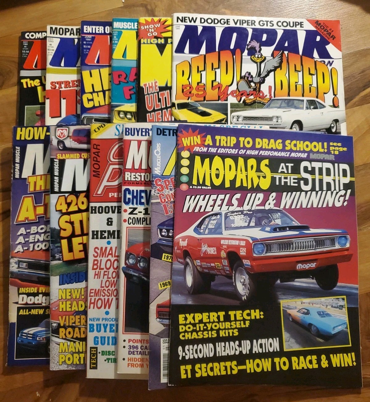 Mopar Action Magazine (6) & Other Muscle Car Magazines Lot Of 12