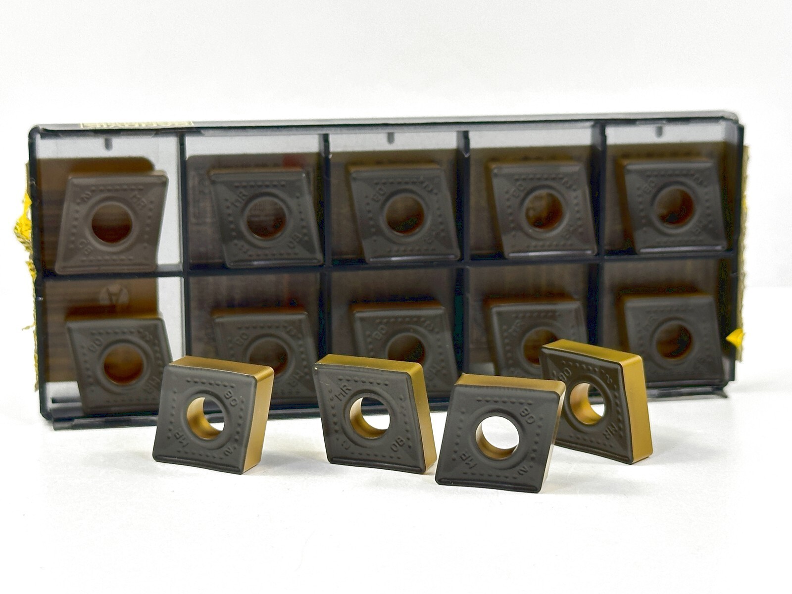 SANDVIK CNMM 432-MR CNMM120408-MR New Carbide Inserts Grade 2220 14pcs SANDVIK CNMM 432-MR CNMM120408-MR New Carbide Inserts Grade 2220 14pcs