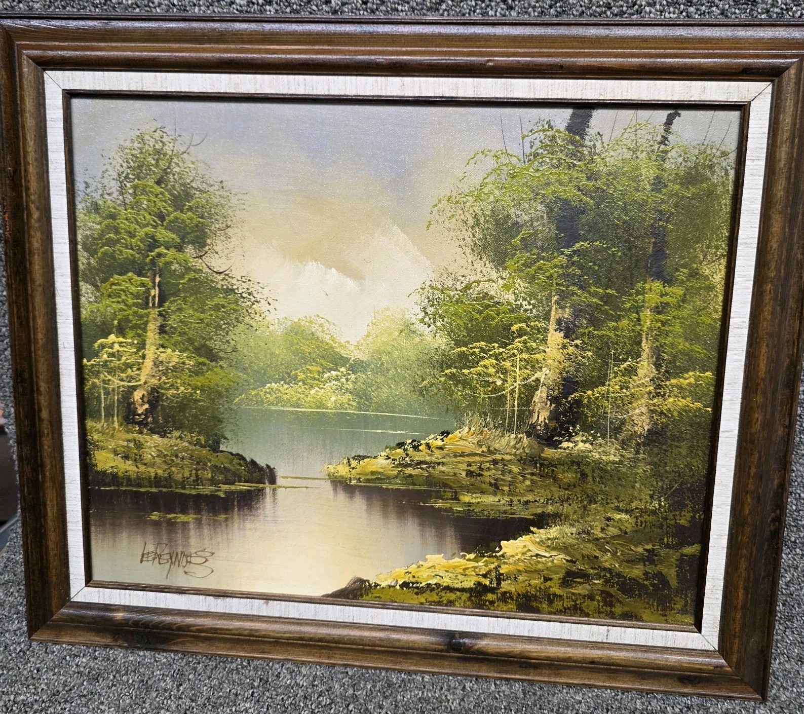   Vintage ORIGINAL FRAMED OIL ON CANVAS  by \