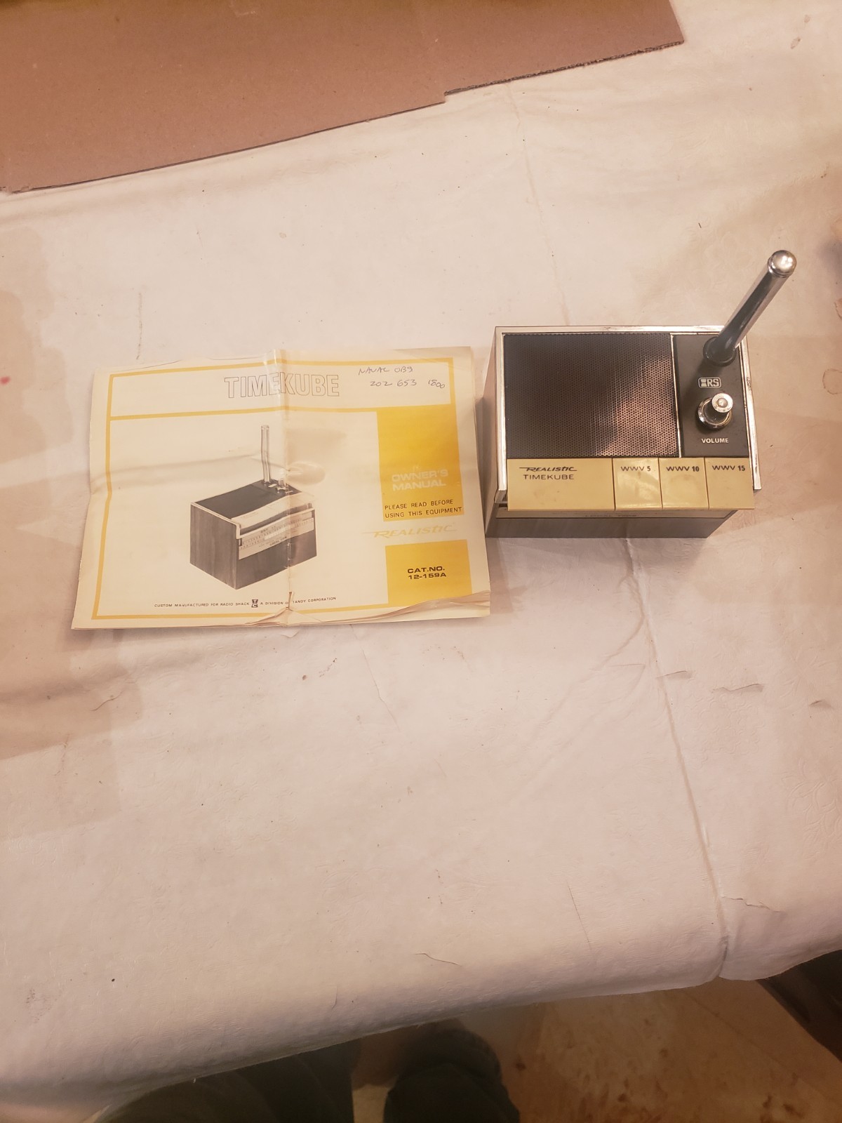Realistic Timekube 12-159A 9v Antenna Realistic Timekube 12-159A 9v Antenna