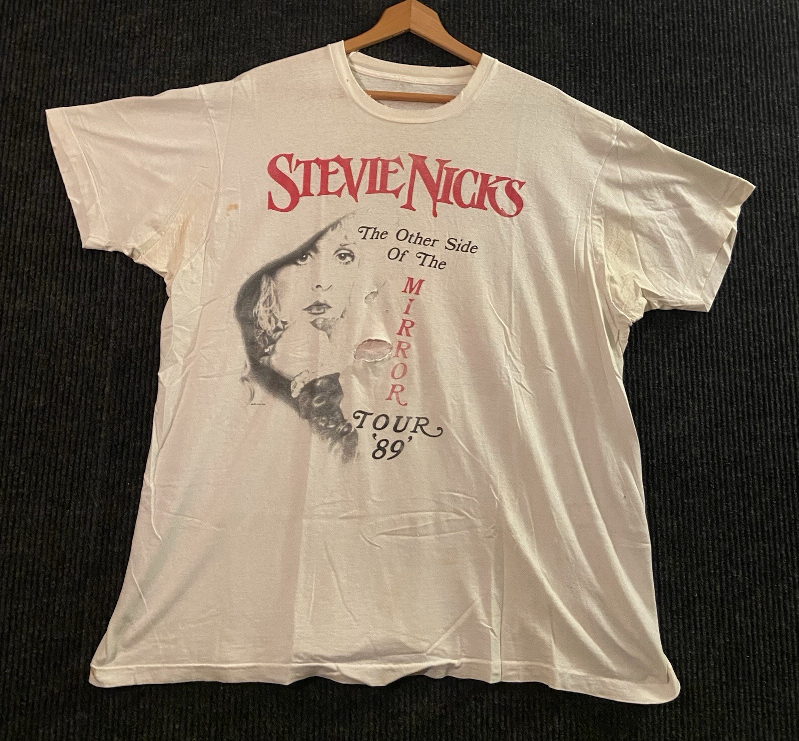 VTG 1989 Stevie Nicks The Other Side Of The Mirror Tour Shirt Sz XL Distressed VTG 1989 Stevie Nicks The Other Side Of The Mirror Tour Shirt Sz XL Distressed