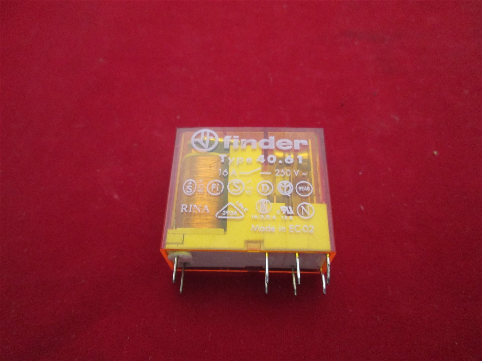 Finder Relay Type 40.61 Lot of 6 Finder Relay Type 40.61 Lot of 6
