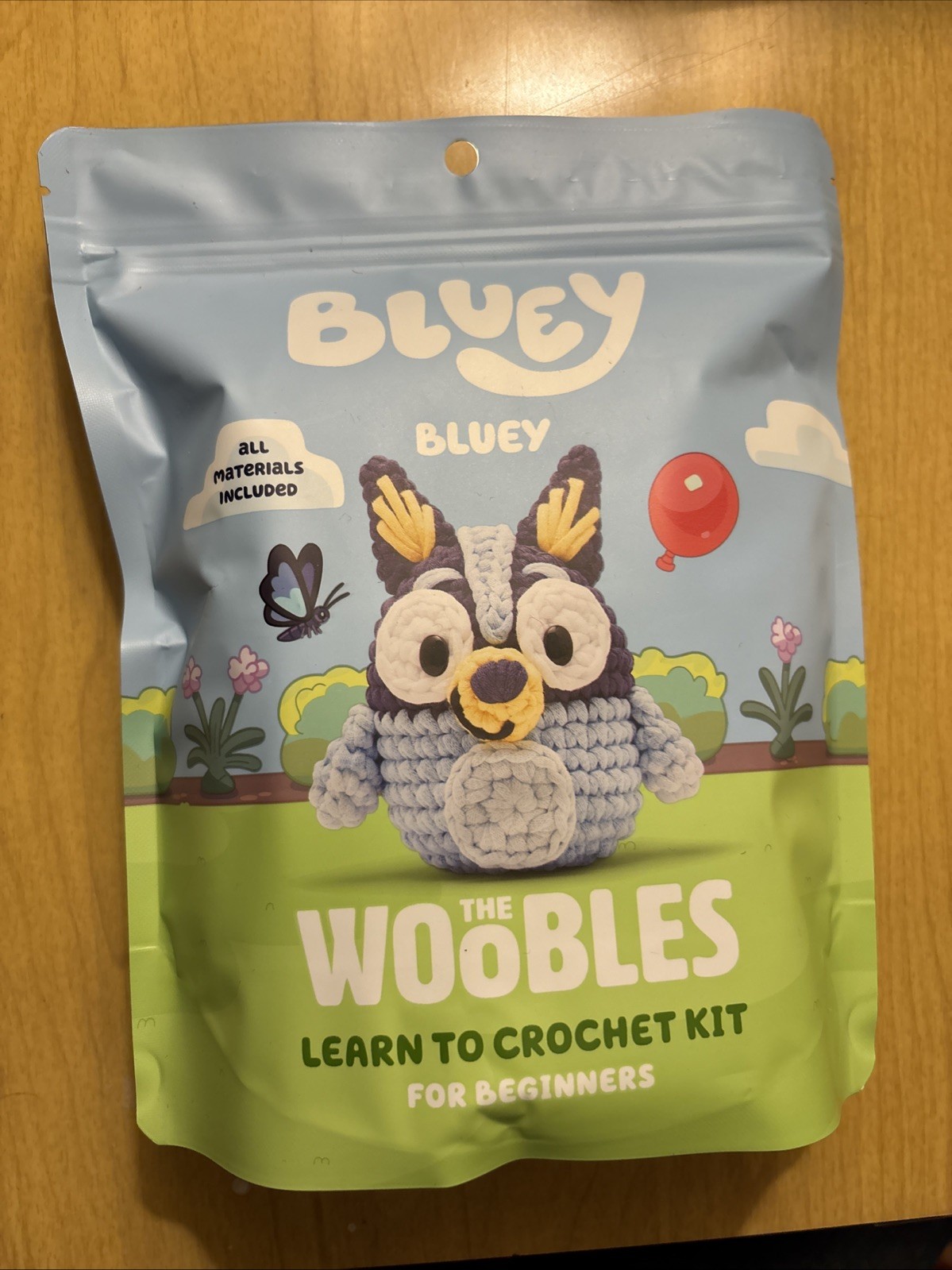 The Woobles Bluey Limited Edition Learn to Crochet Beginner Kit w/Hook NEW