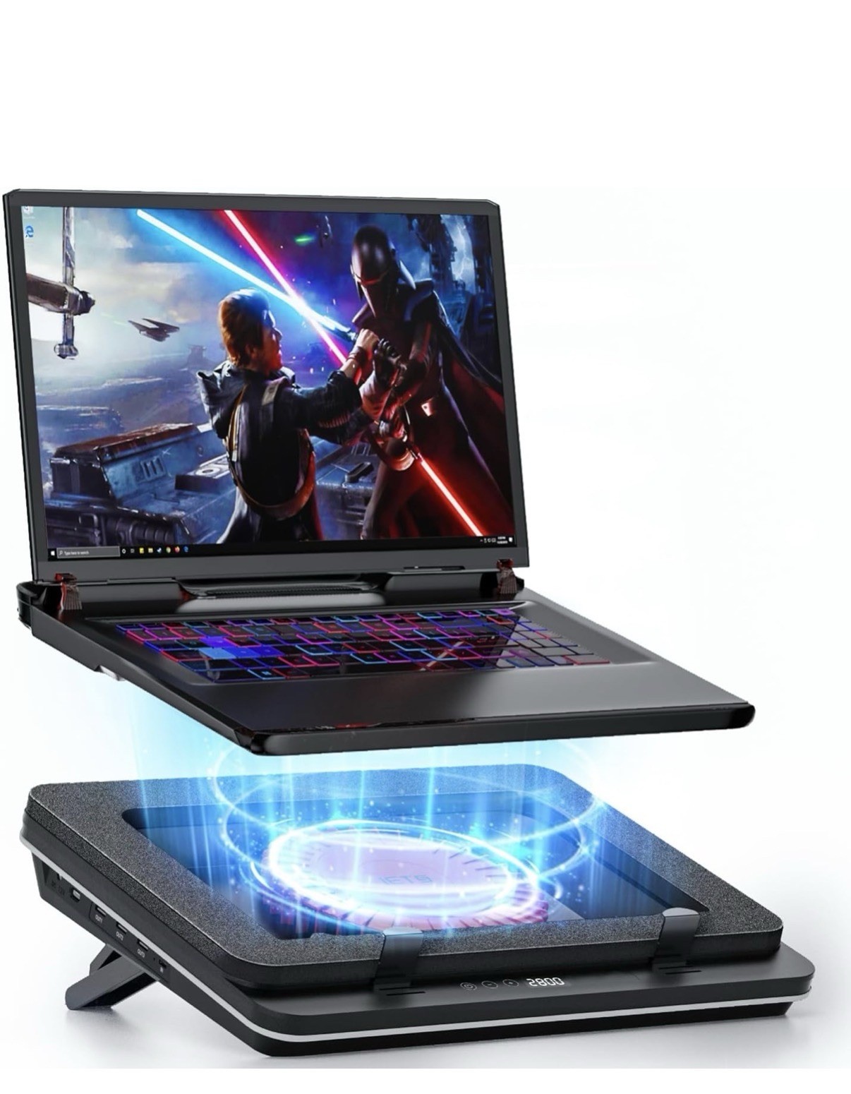 IETS GT600 V1 Gaming Laptop Cooling Pad 14.1” - 19.3” w/ USB Hub & Sealing Foam