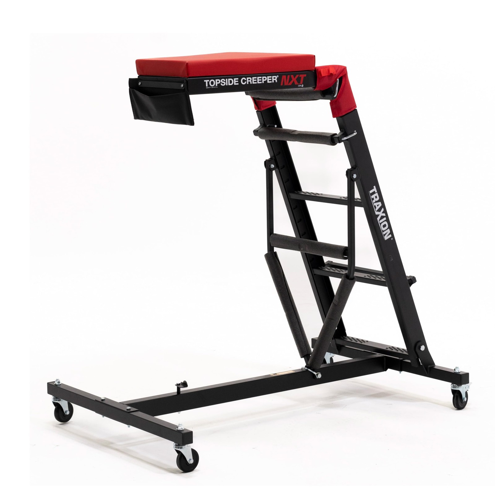 Traxion 3-200 NXT Foldable Topside Automotive Engine Creeper, Black 