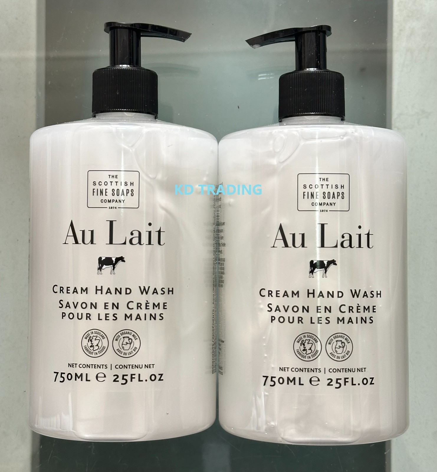 (2-Pk) THE SCOTTISH FINE SOAPS ~ Au Lait Signature CREAM HAND WASH w/ Aloe Milk (2-Pk) THE SCOTTISH FINE SOAPS ~ Au Lait Signature CREAM HAND WASH w/ Aloe Milk