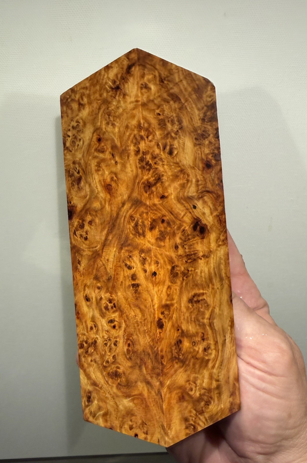 Stabilized K&G  Amboyna  Burl Turning  Blank   5.90 x  2 x 2     (201)