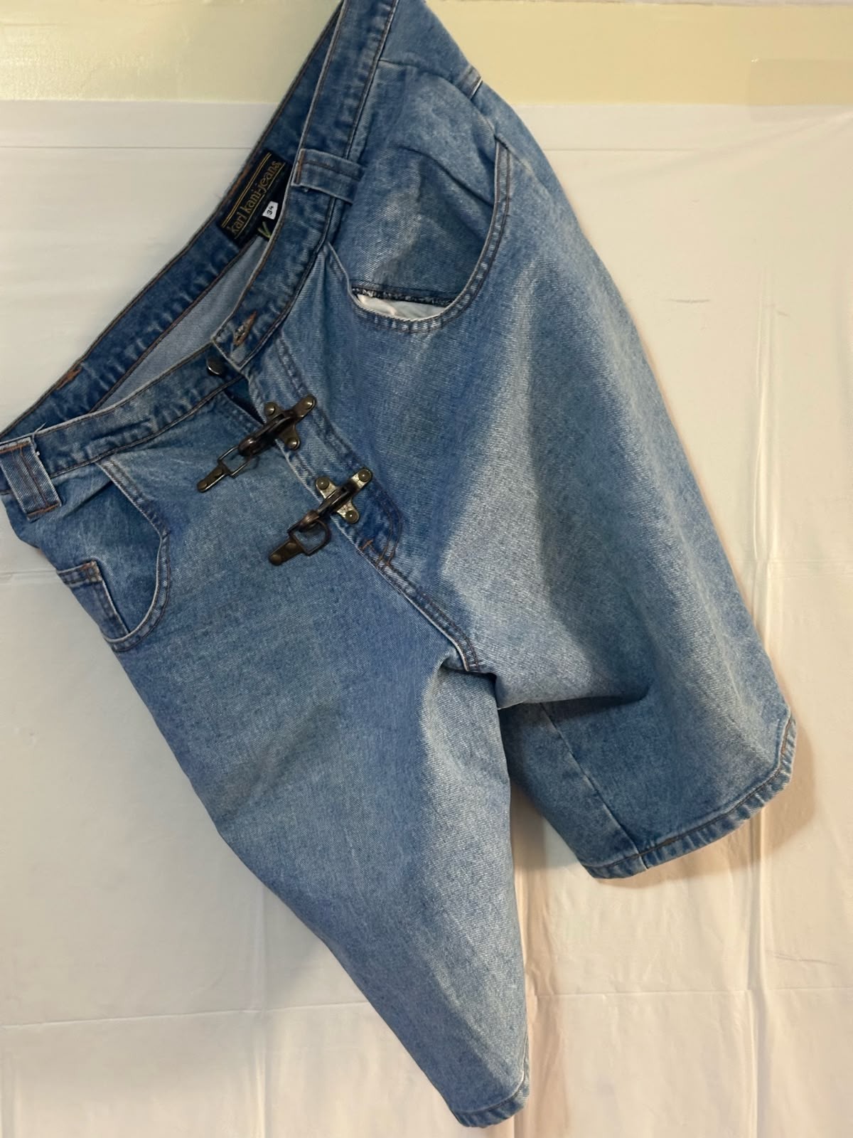 Vintage Karl Kani Jeans Mens 34 Baggy Denim Shorts Light Wash Made in USA 90s Vintage Karl Kani Jeans Mens 34 Baggy Denim Shorts Light Wash Made in USA 90s