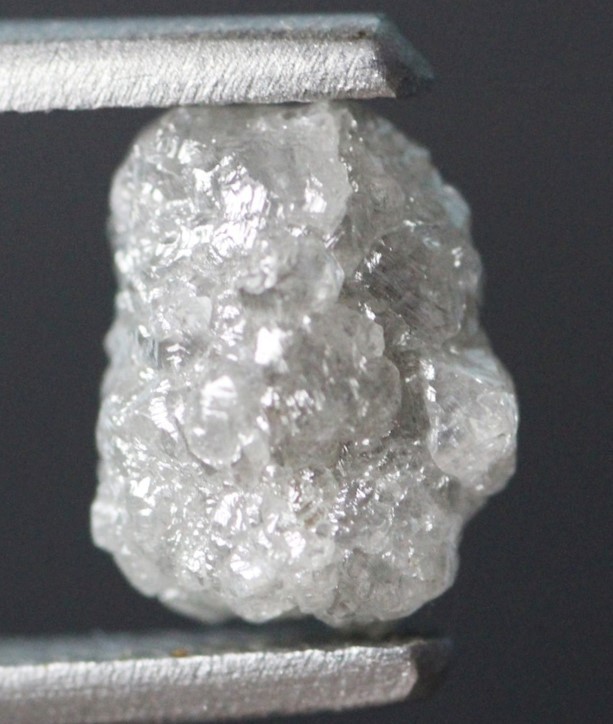 2.68 Ct Silver White Rough Diamond Loose Uncut Diamond Rare Natural Raw Diamond.