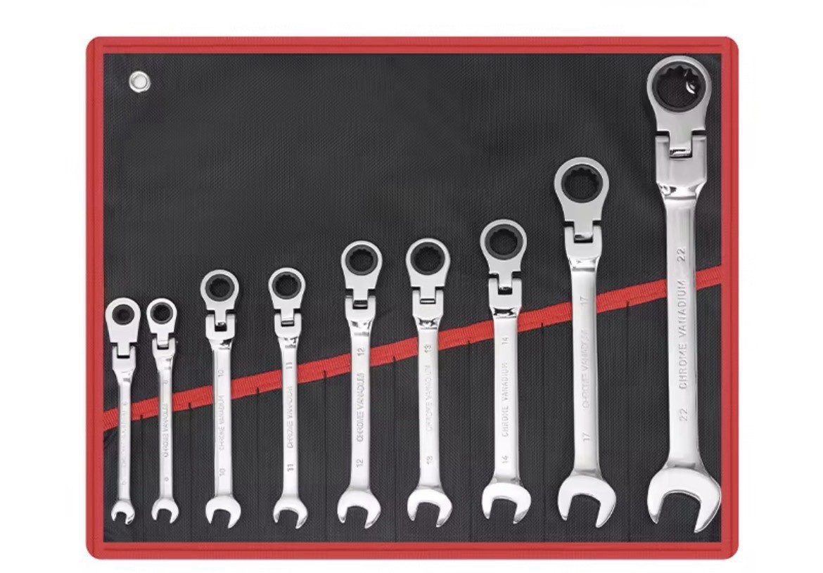 9 Pc Flex Head Ratcheting Wrench Set 9 Pc Flex Head Ratcheting Wrench Set