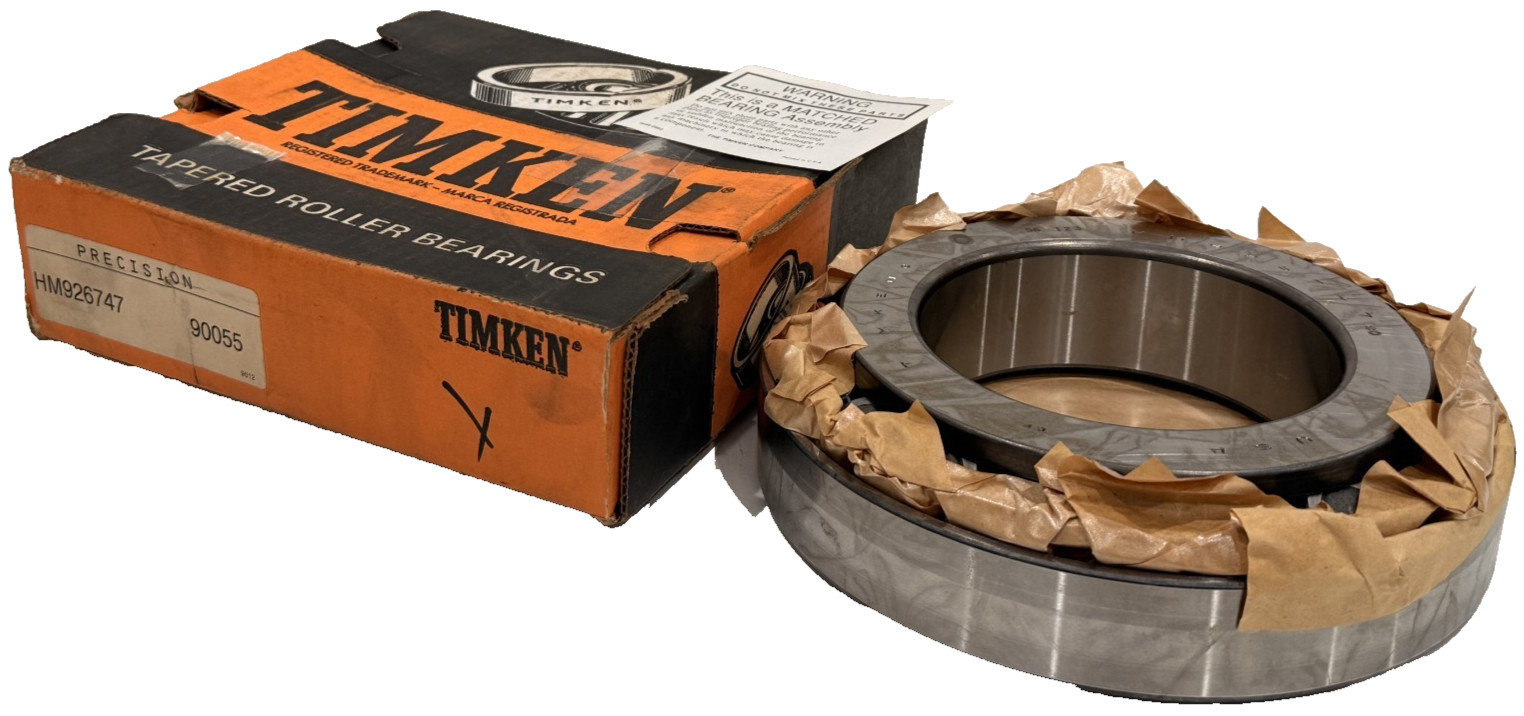 NEW TIMKEN HM926747 SINGLE ROW TAPERED ROLLER BEARING W/ HM926710 CUP NEW TIMKEN HM926747 SINGLE ROW TAPERED ROLLER BEARING W/ HM926710 CUP