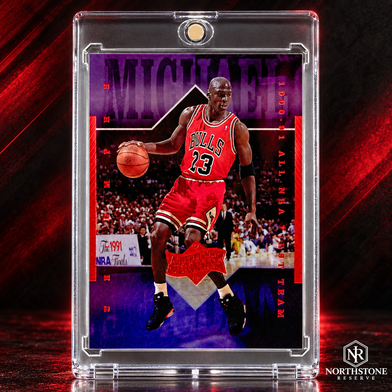Michael Jordan Card Purple Refractor CHROME FOIL SP INSERT 🔥 BULLS JERSEY #23