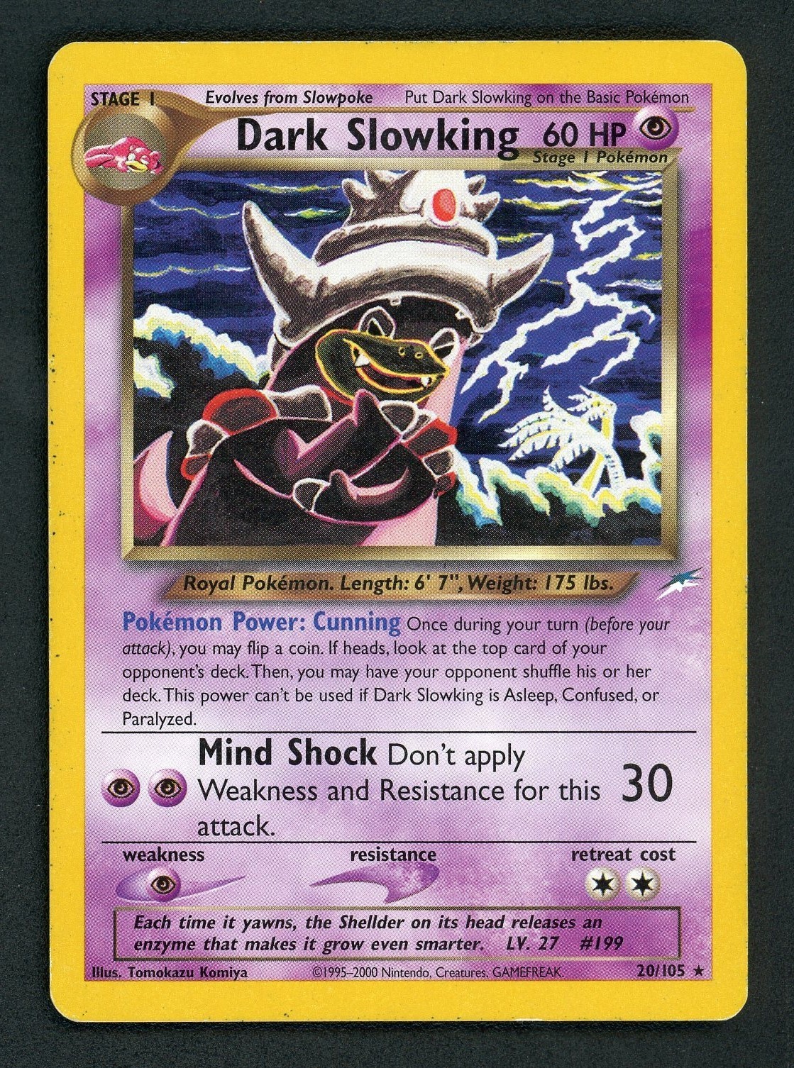 Pokemon Card - Dark Slowking Neo Destiny 20/105 Pokemon Card - Dark Slowking Neo Destiny 20/105