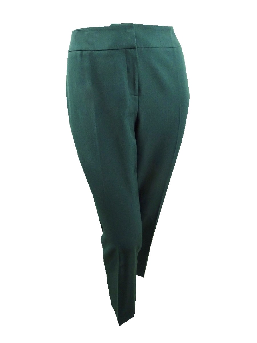 Kasper Women\'s Plus Size Straight-Leg Crepe Pants
