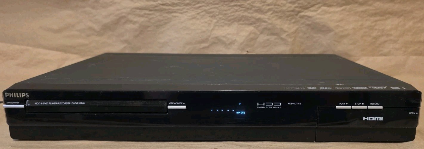 Philips DVDR3576H - HDMI HDD & DVD Recorder Player - 160gb Hard Drive - READ