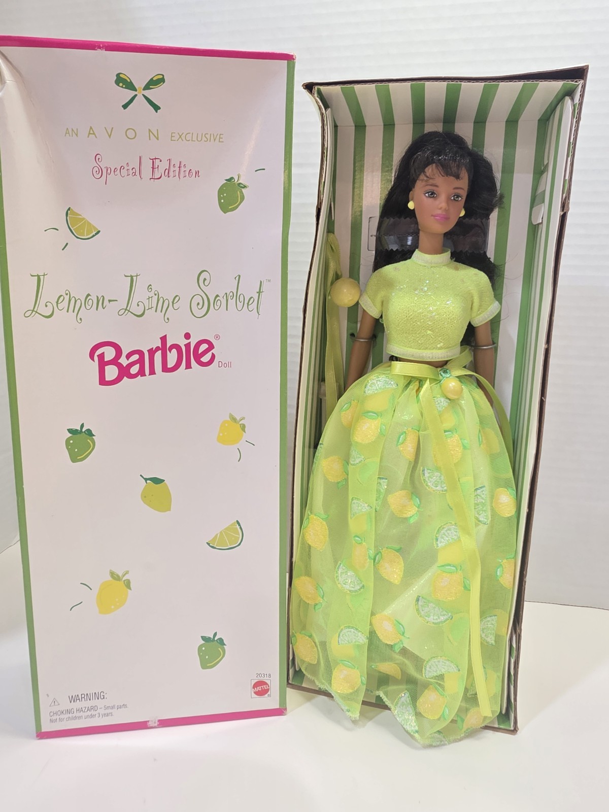 Avon Barbie Lemon Lime Sorbet Avon Exclusive Special Edition Avon Barbie Lemon Lime Sorbet Avon Exclusive Special Edition