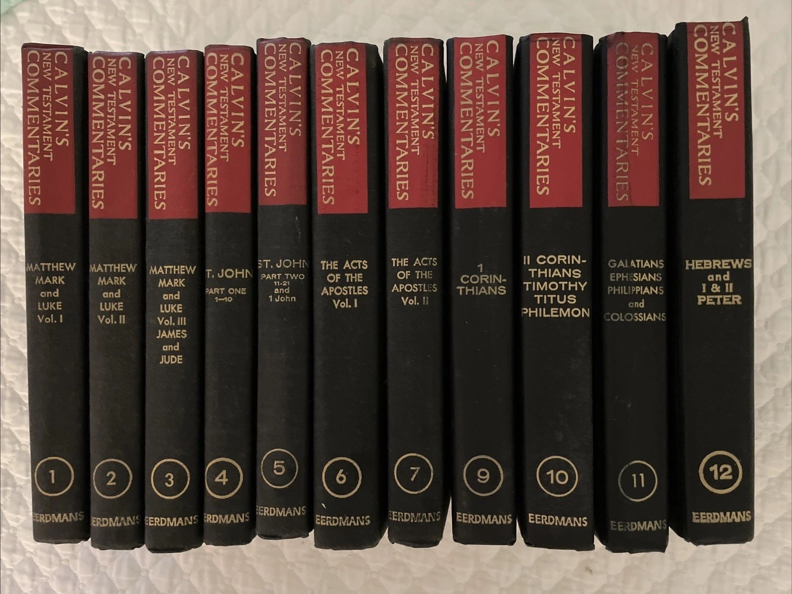 Calvin\'s New Testament Commentaries 1979/80 Complete series Vol. 1-12