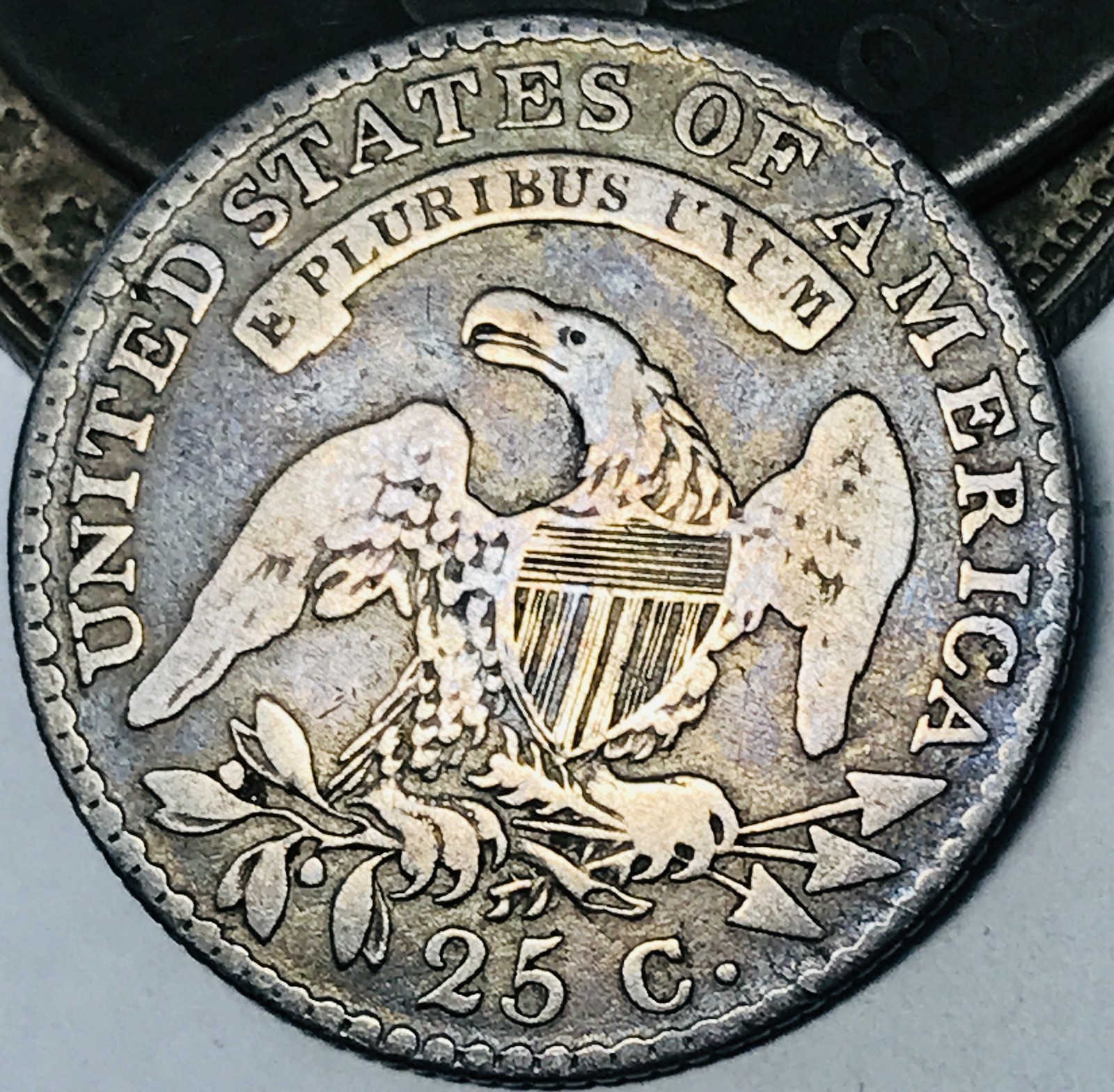 1818/5 Capped Bust Quarter 25C Ungraded Circulated 90% Silver US Coin CC30743