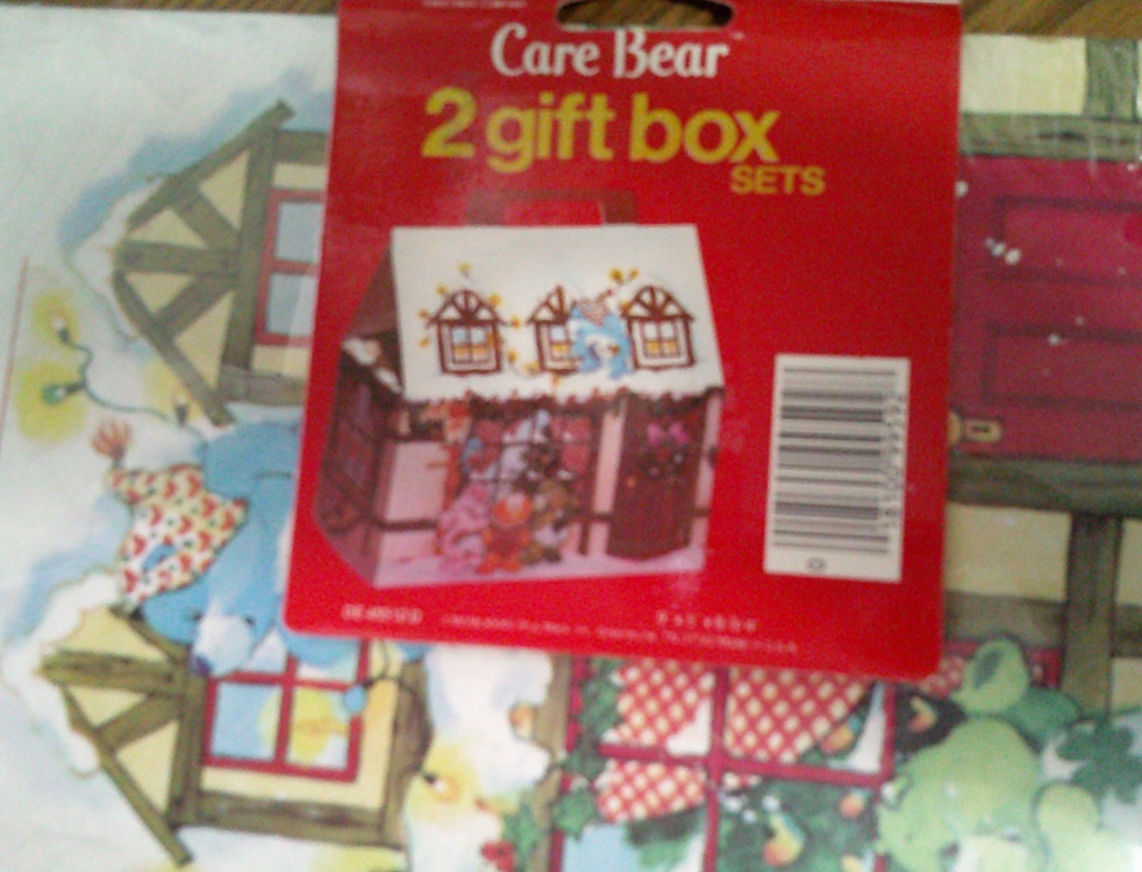 Vintage 1980s CARE BEAR Christmas Gift Box Sets 2 pack 9x5x8 Vintage 1980s CARE BEAR Christmas Gift Box Sets 2 pack 9x5x8