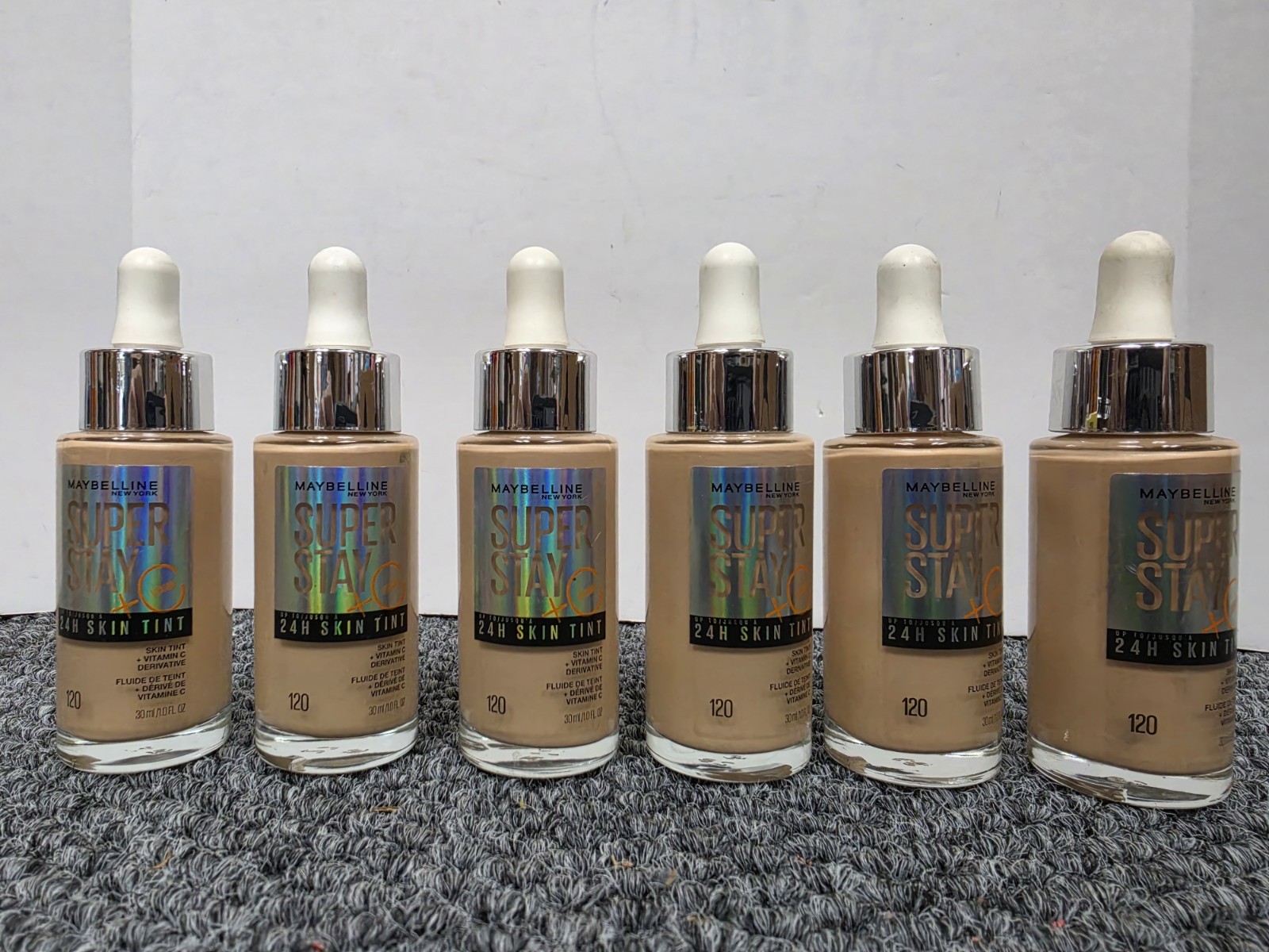 6X Maybelline Super Stay + Vitamin C 24H Skin Tint Foundation # 120 - 1 fl oz/ea 6X Maybelline Super Stay + Vitamin C 24H Skin Tint Foundation # 120 - 1 fl oz/ea