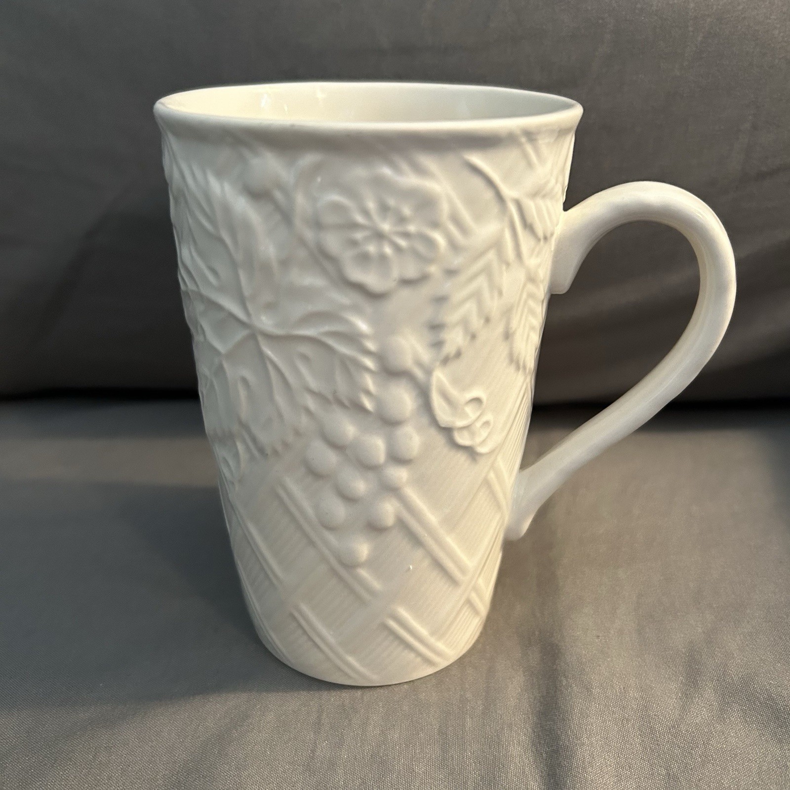 Mikasa English Countryside Cappuccino Mug/Cup White DP900 Mikasa English Countryside Cappuccino Mug/Cup White DP900