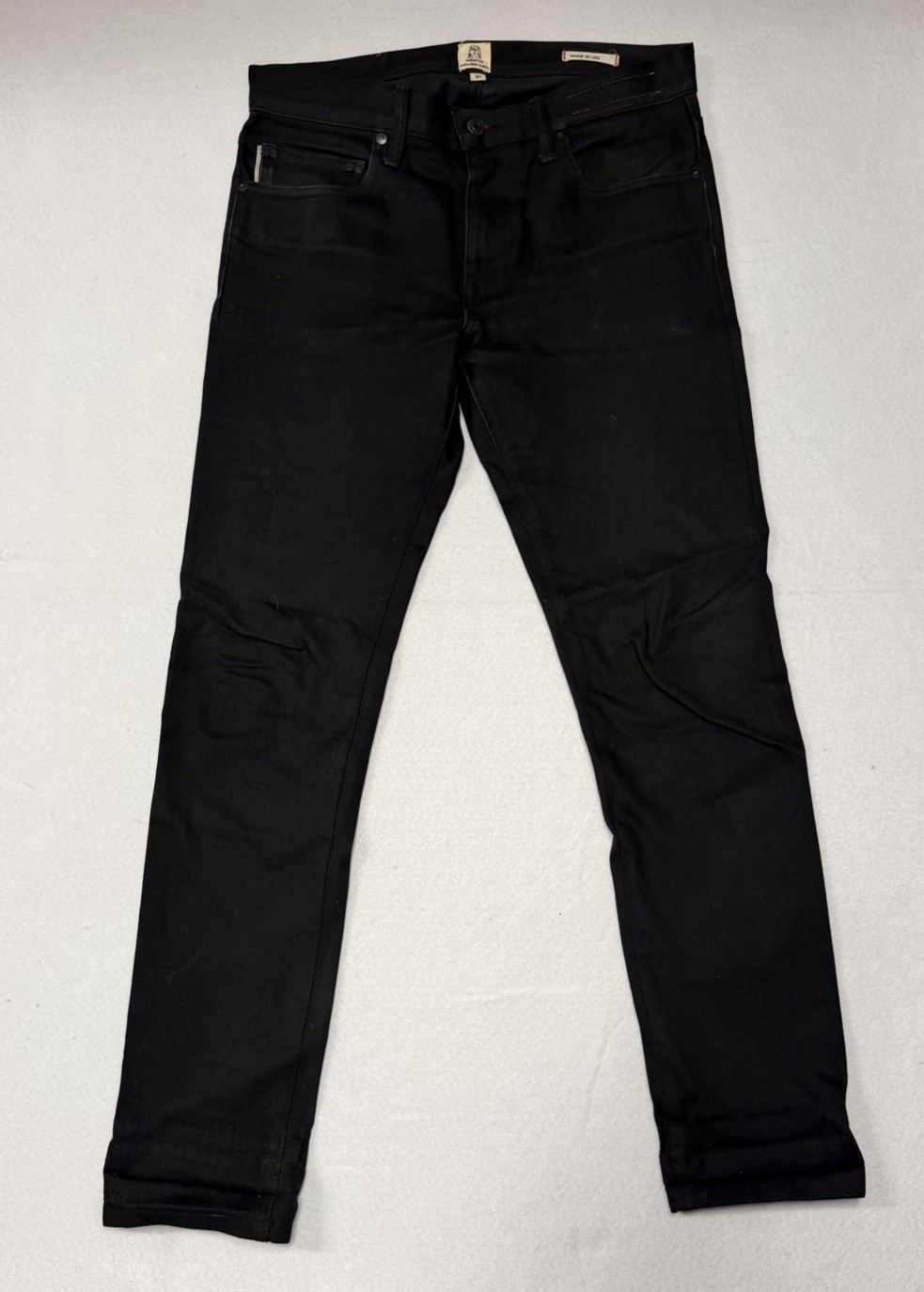 Kato by Hiroshi Kato The Needle Selvedge Jeans Size 31X30 Black Denim 4-Way Kato by Hiroshi Kato The Needle Selvedge Jeans Size 31X30 Black Denim 4-Way