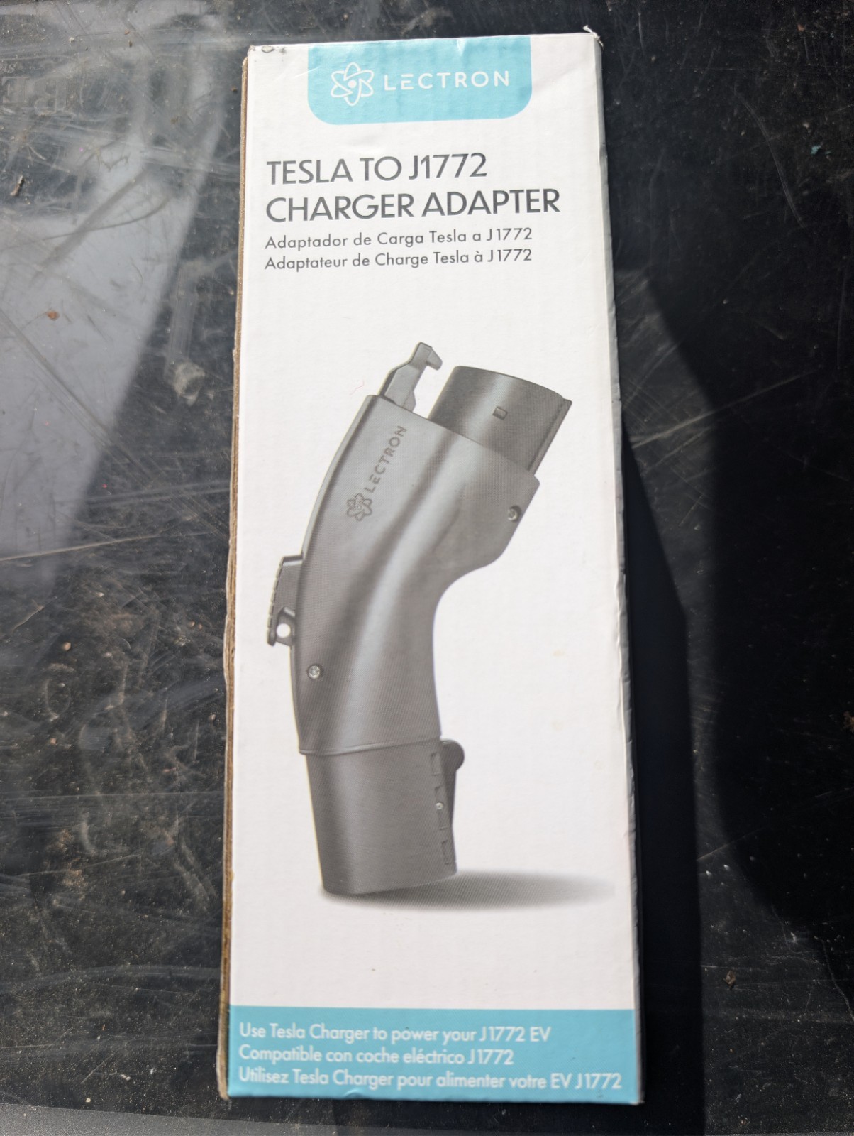 BNIB Lectron Tesla to J1772 Charging Adapter 48A 250V NACS Converter (Black)