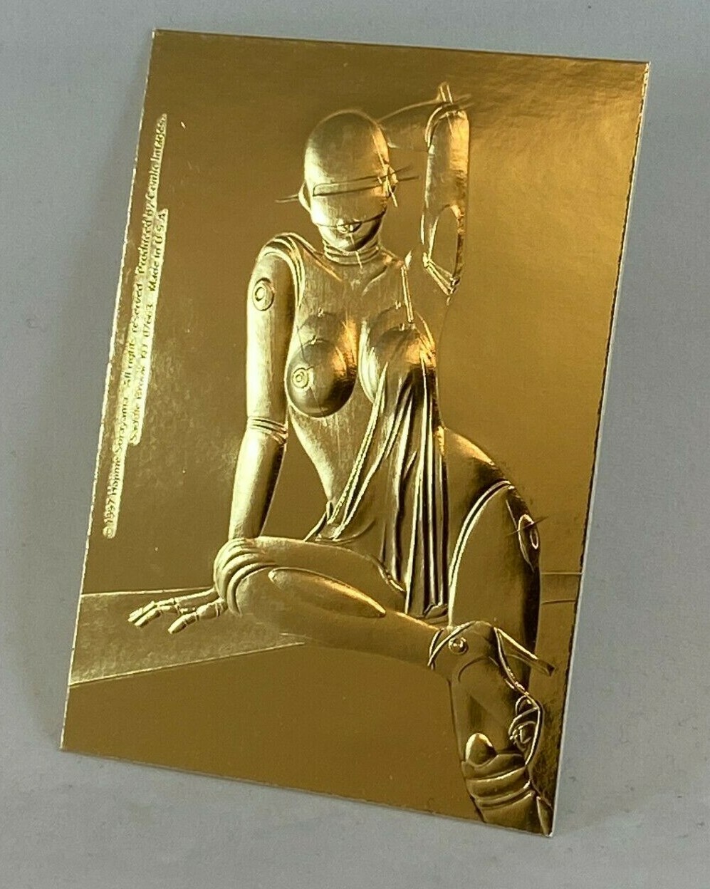 HAJIME SORAYAMA SILVER & SATIN SERIES 3 1997 GOLD EMBOSSED Case Card #/d to 1000