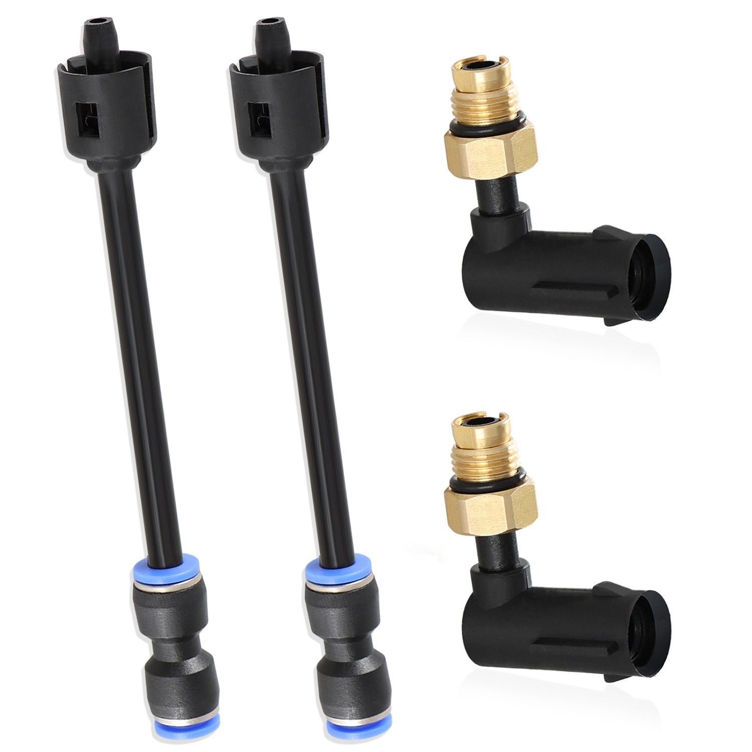 4x Suspension Elbow Air Strut Repair Kits w/Hoses for 11-20 Jeep Grand Cherokee 