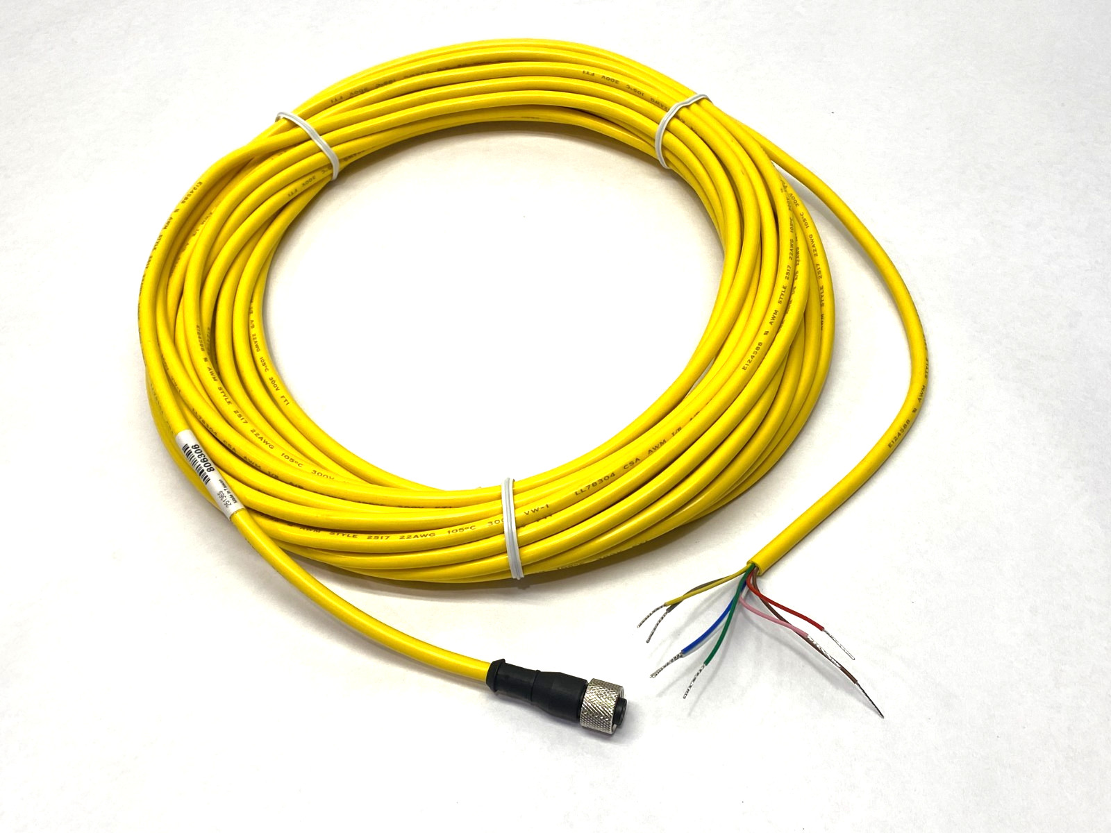 Banner SXA-850D Single Ended Cordset M12 8-Pin Female 15.24m 806306