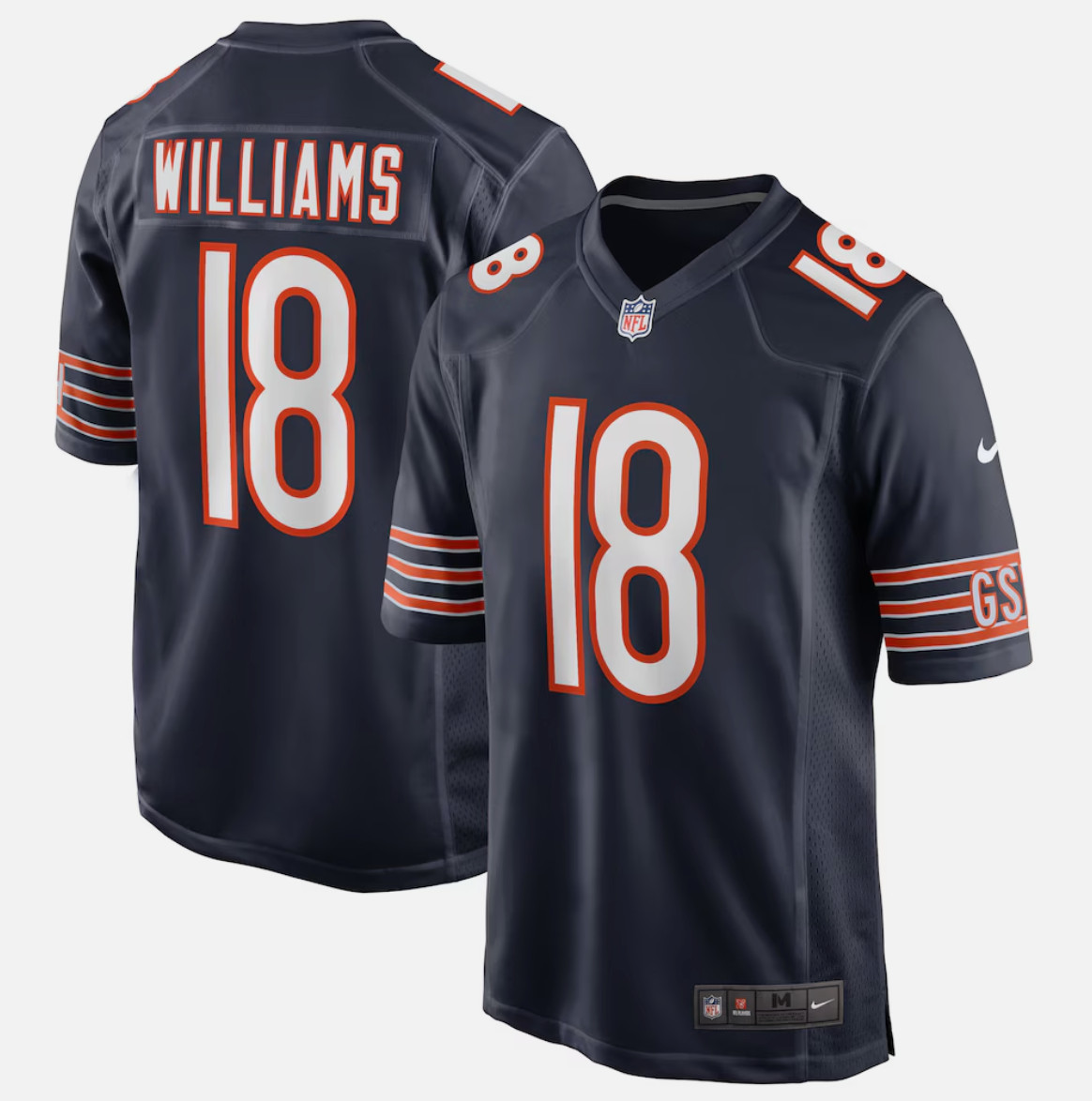Men\'s Chicago Bears Caleb Williams #18 Navy Blue Stitched NWT Men\'s Chicago Bears Caleb Williams #18 Navy Blue Stitched NWT