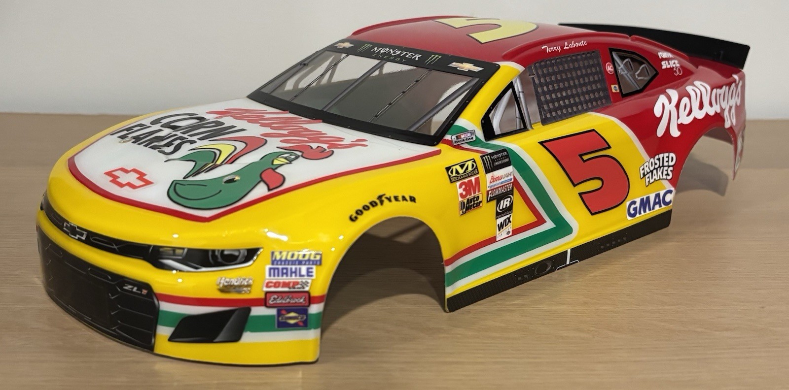 Losi 1/12 Custom Terry Labonte Kelloggs Corn Flakes  Camaro Nascar RC Body