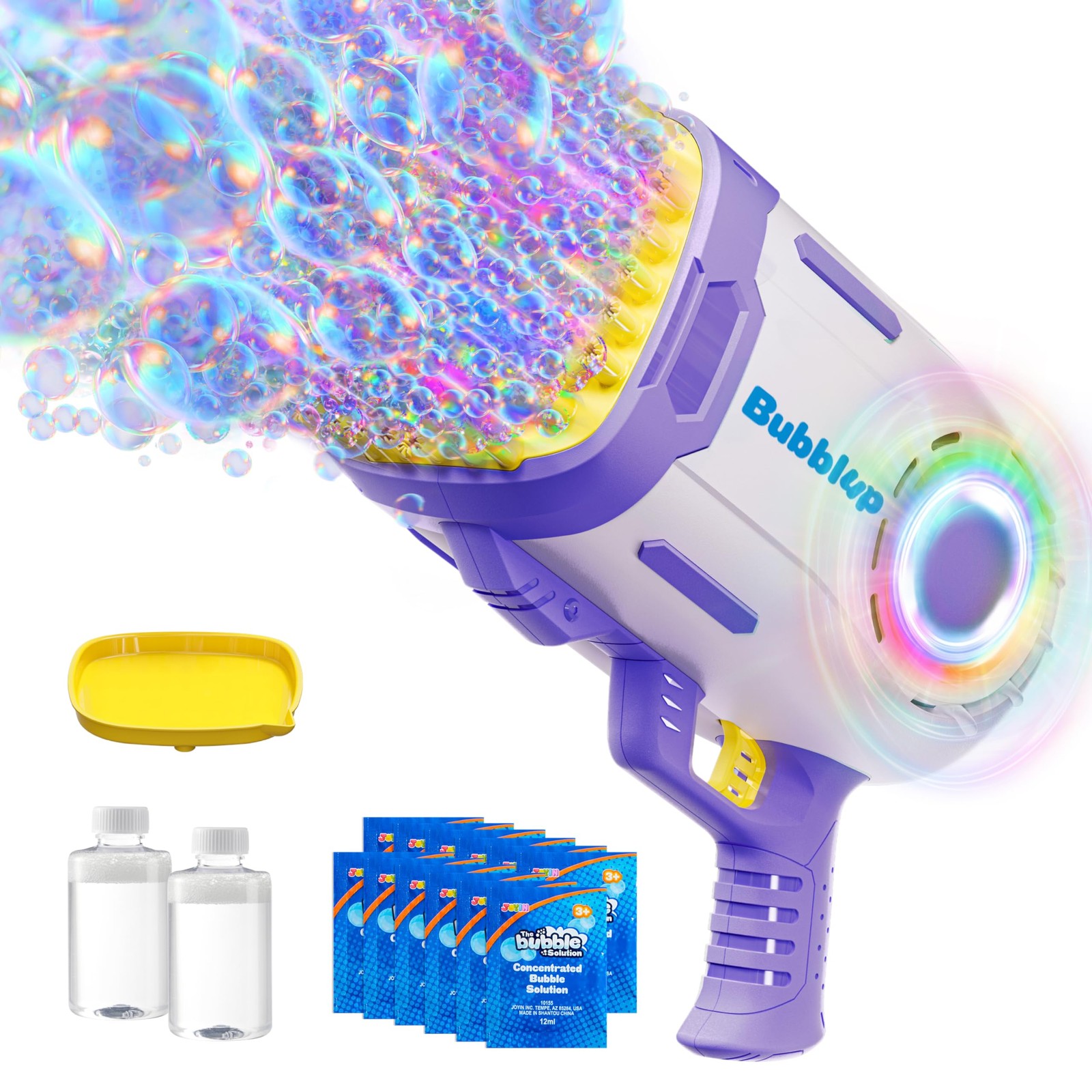 69 Holes Bubble Machine Guns Toys, Bazooka Rocket Shape Bubble Gun fo...