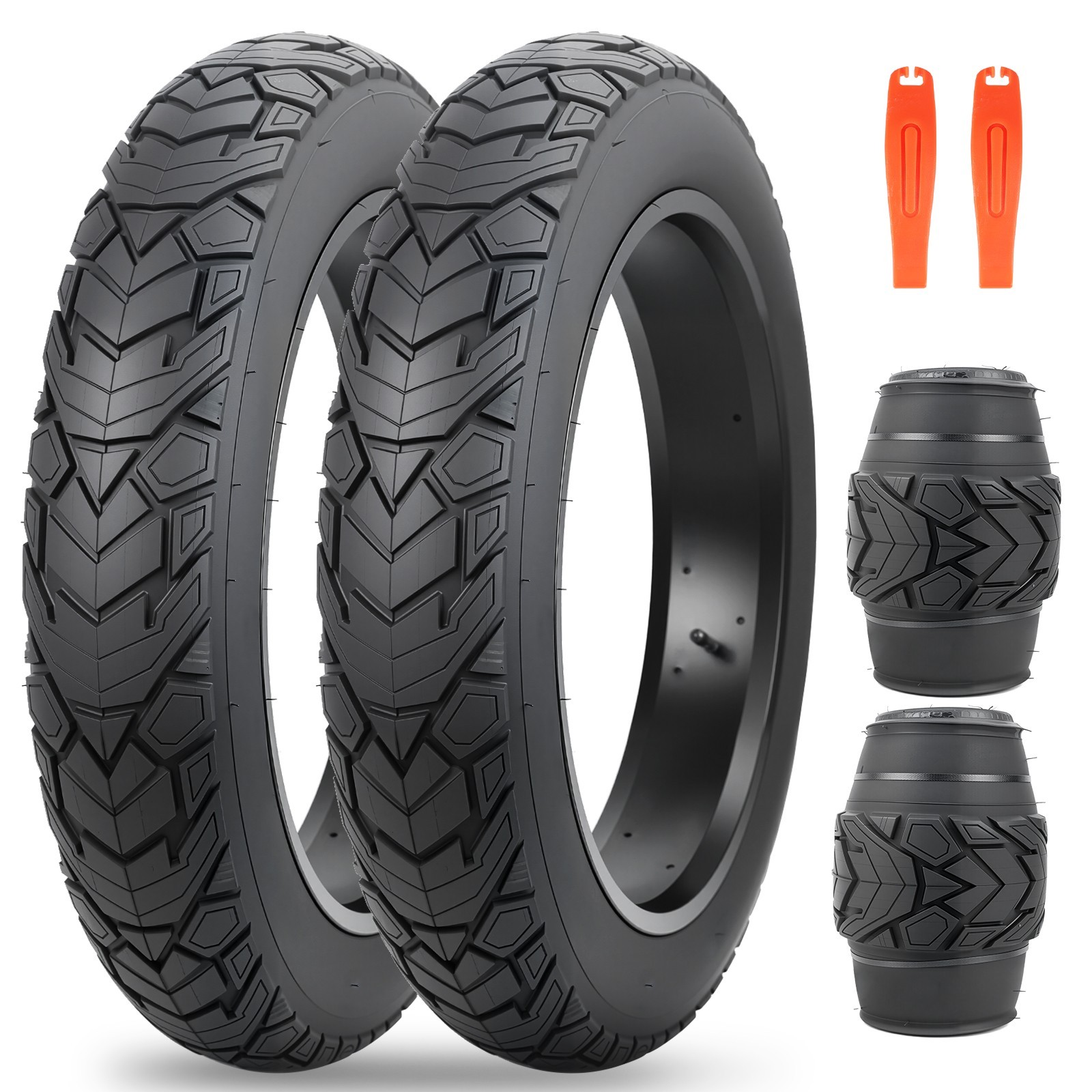 MEGHNA 2 Pack Fat Bike Tire 20 x 4.0 inch Mountain Bike Tire Fat Tire,Black MEGHNA 2 Pack Fat Bike Tire 20 x 4.0 inch Mountain Bike Tire Fat Tire,Black