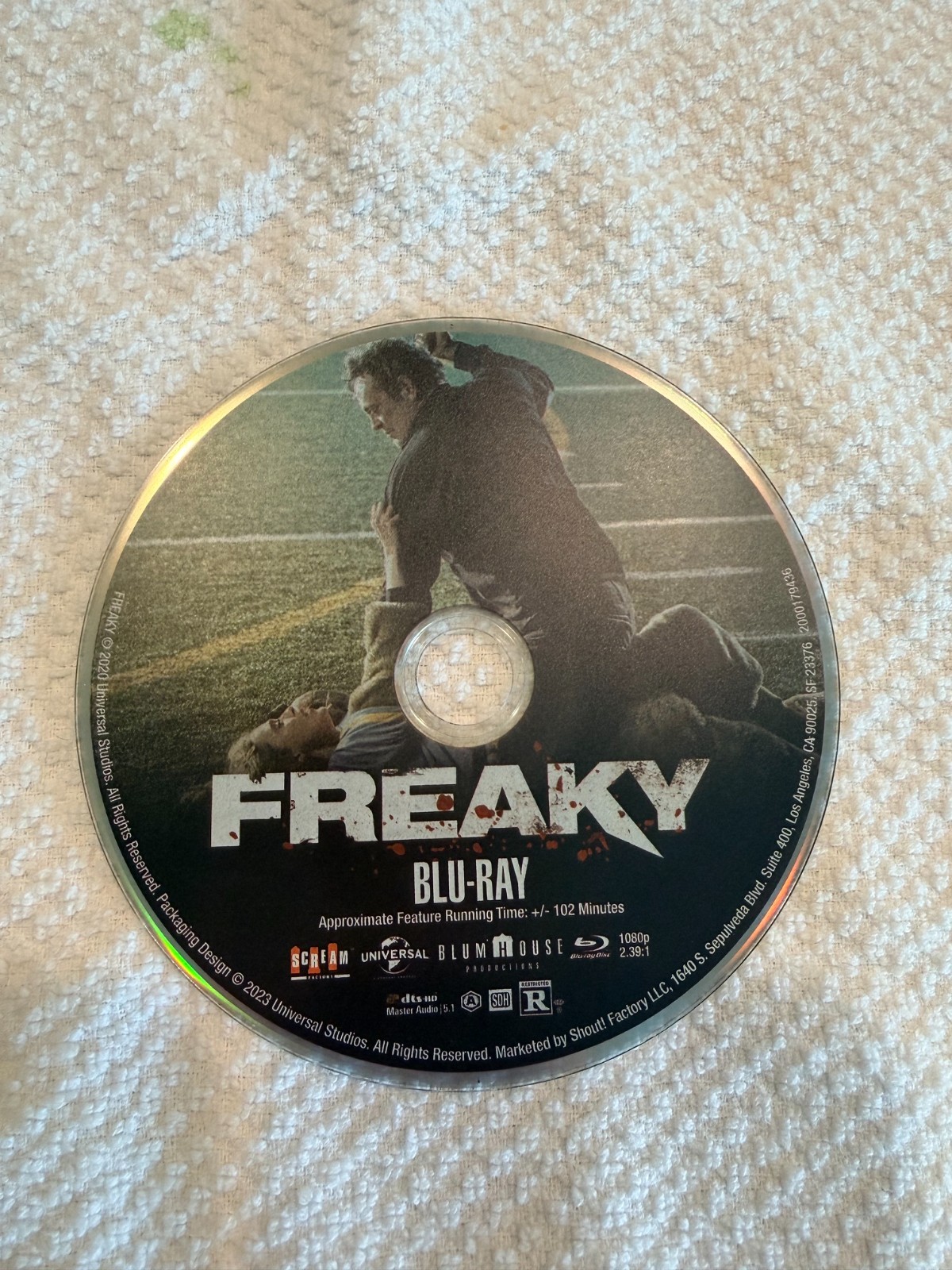 Freaky (Blu-ray, 2020). used like new disc only Freaky (Blu-ray, 2020). used like new disc only