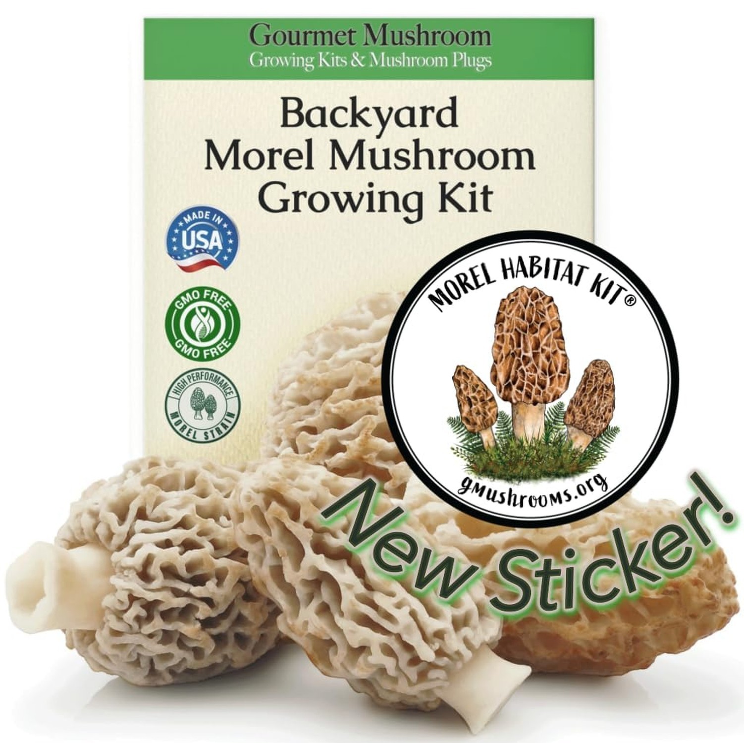 Morel Habitat Kit® & Morel Sticker | Compatible with Any Soil Type Across T Morel Habitat Kit® & Morel Sticker | Compatible with Any Soil Type Across T