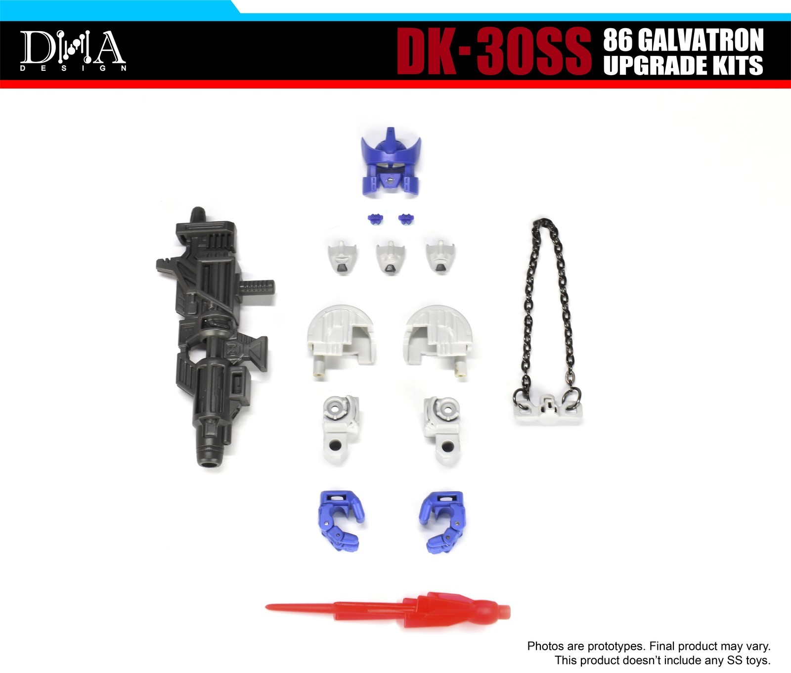 DNA DK-30SS Head Filler Upgrade Kit For Studio Series SS86 Galvatron Accessories