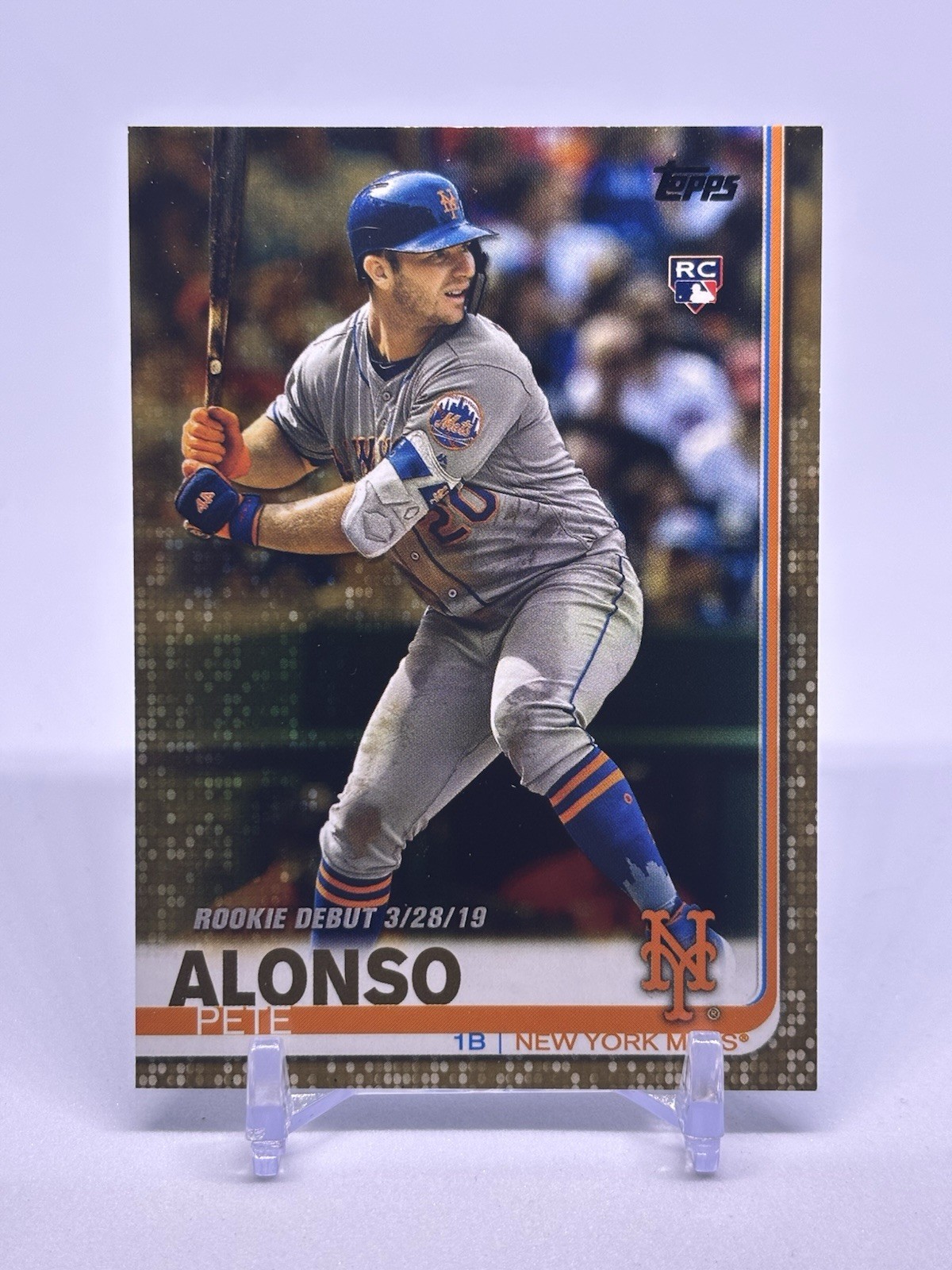 2019 Topps Update Series - Rookie Debut Pete Alonso #US198 Gold /2019 (RC)