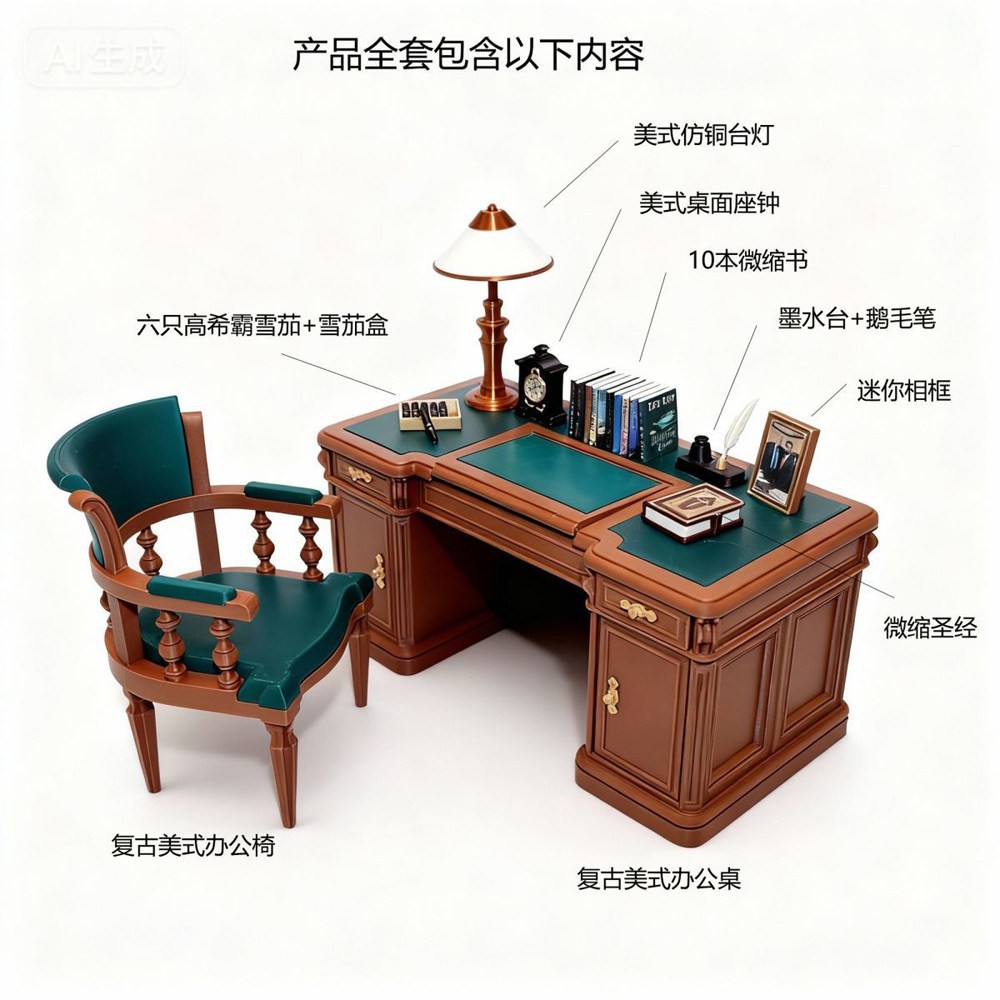 1/12 Scale Office Desk Chair Scene Accessory For 6\ 1/12 Scale Office Desk Chair Scene Accessory For 6\