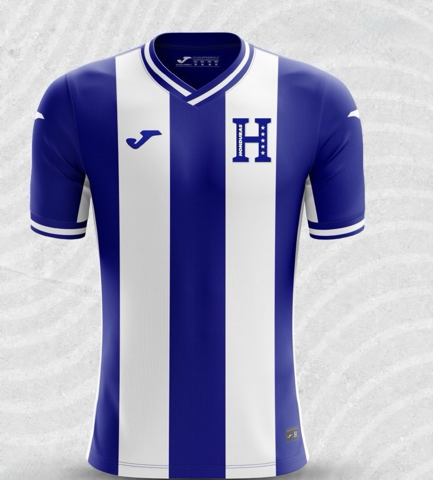 CAMISA OFICIAL DE LA SELECCIÓN DE HONDURAS ORIGINAL/ RAYADA AZUL CON BLANCO