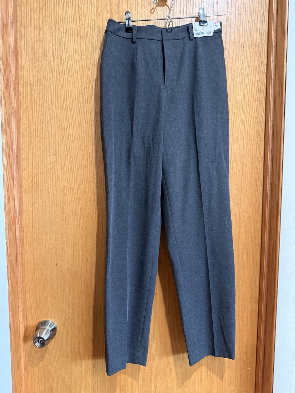 Uniqlo Women\'s Smart Ankle Pants Gray, High-Waisted, Dress Pants, Size S