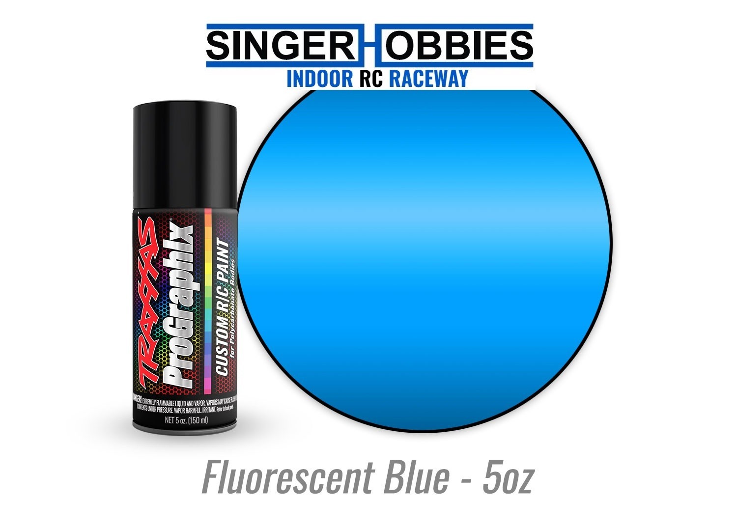 TRAXXAS 5064 Fluorescent Blue ProGraphix Spray Paint (5 oz)