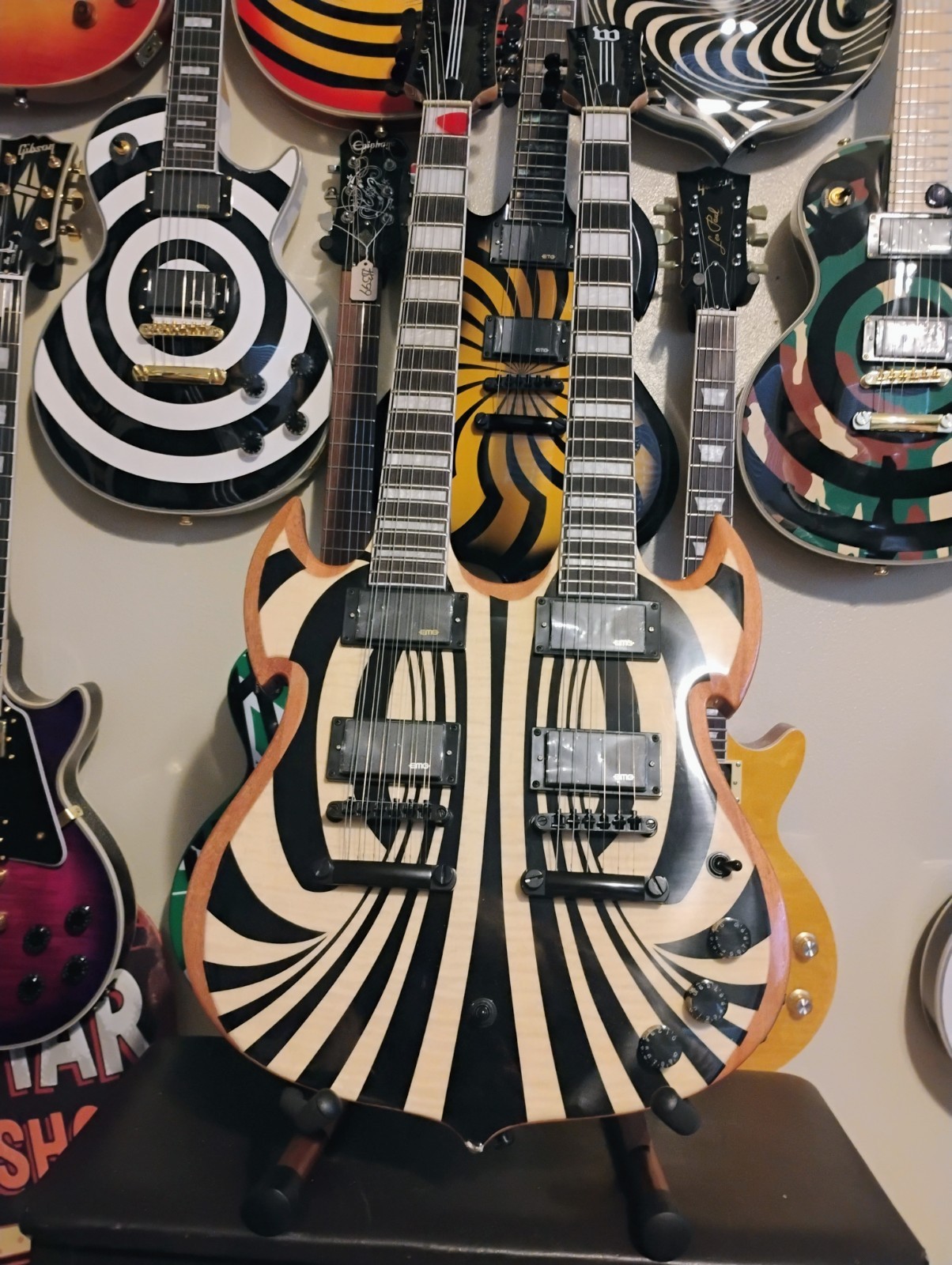 SADLY SELLING MY ZW INSPIRED CUSTOM BUILT DOUBLE NECK MONSTER I'M DOWNSIZING SADLY SELLING MY ZW INSPIRED CUSTOM BUILT DOUBLE NECK MONSTER I'M DOWNSIZING