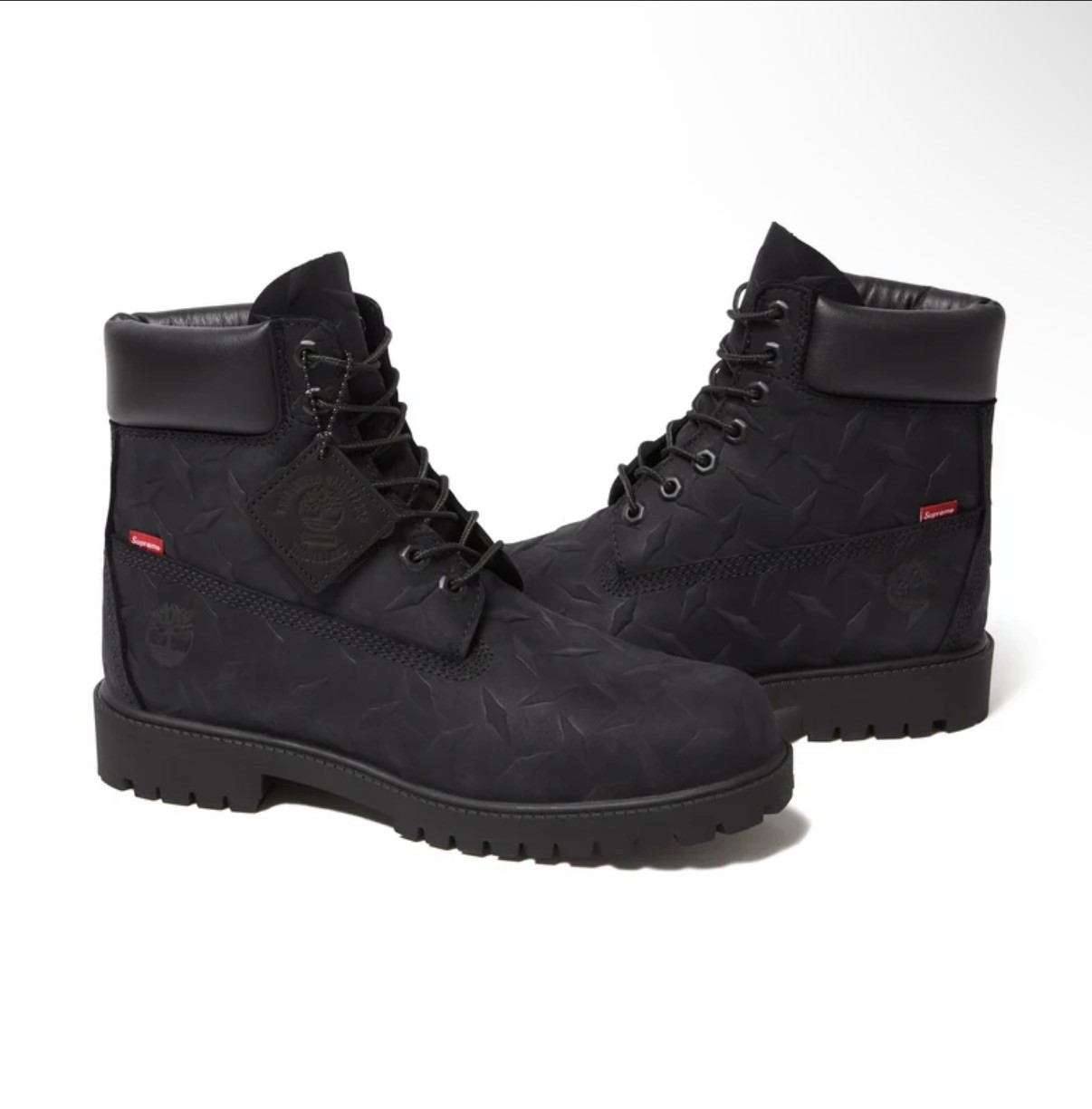 Supreme Black Plate Diamond Timberland Size 9 FW26