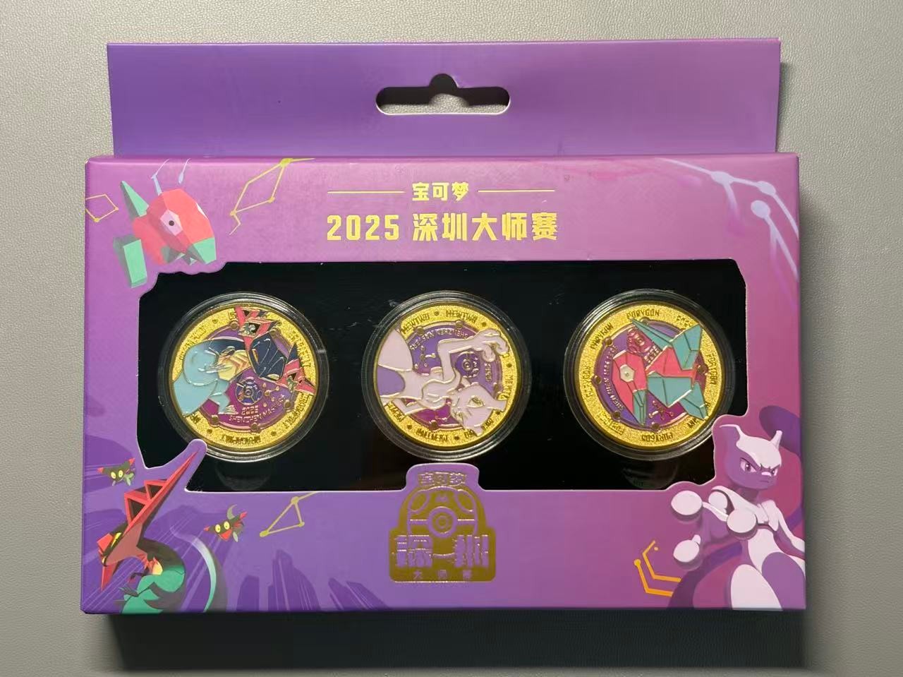 Pokémon TCG Championship Commemorative Medal Mewtwo&Porygon&Dragapult  Chinese