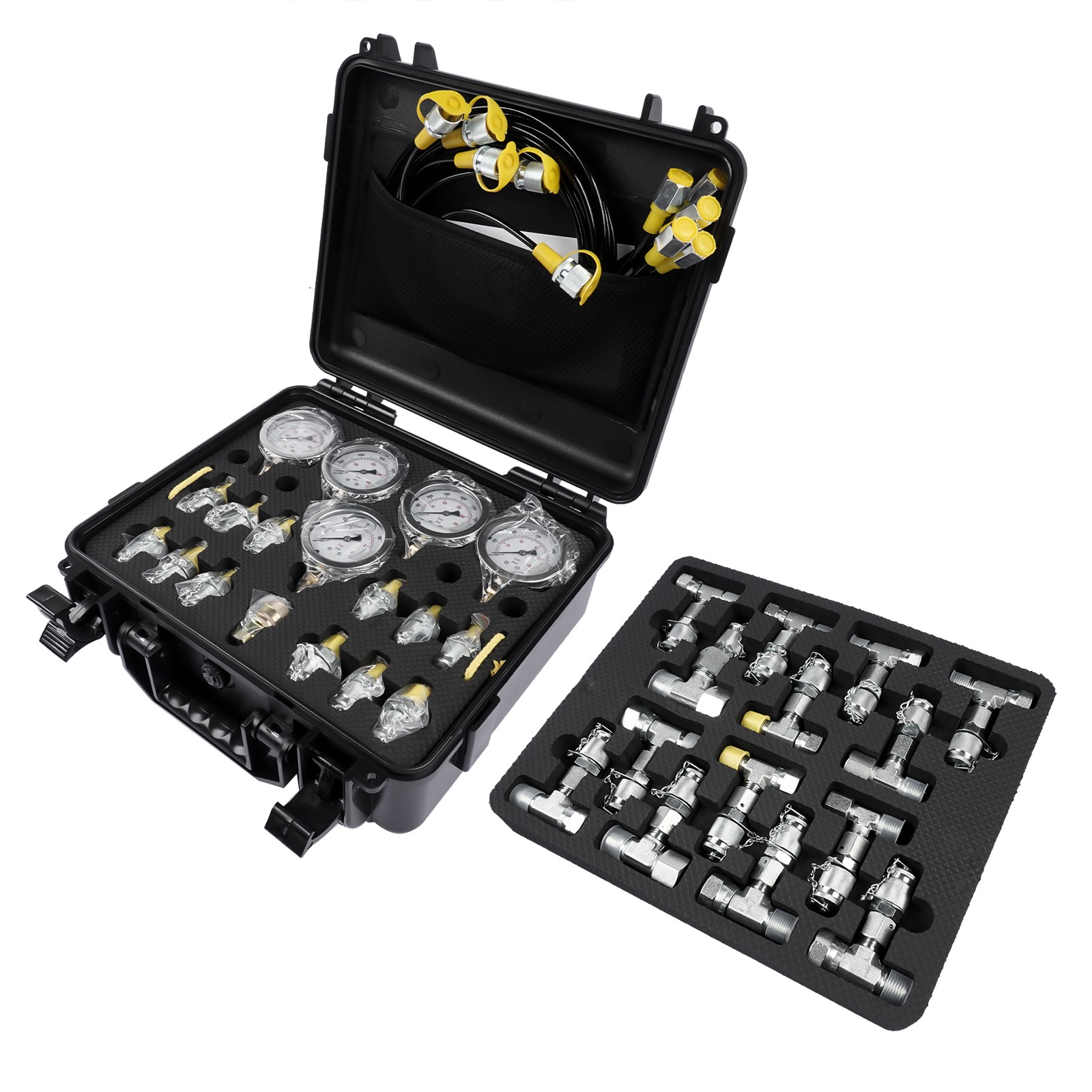 60MPa Hydraulic Pressure Test Kit 13 Test Couplings 14 Tee Connectors 5 Gauges