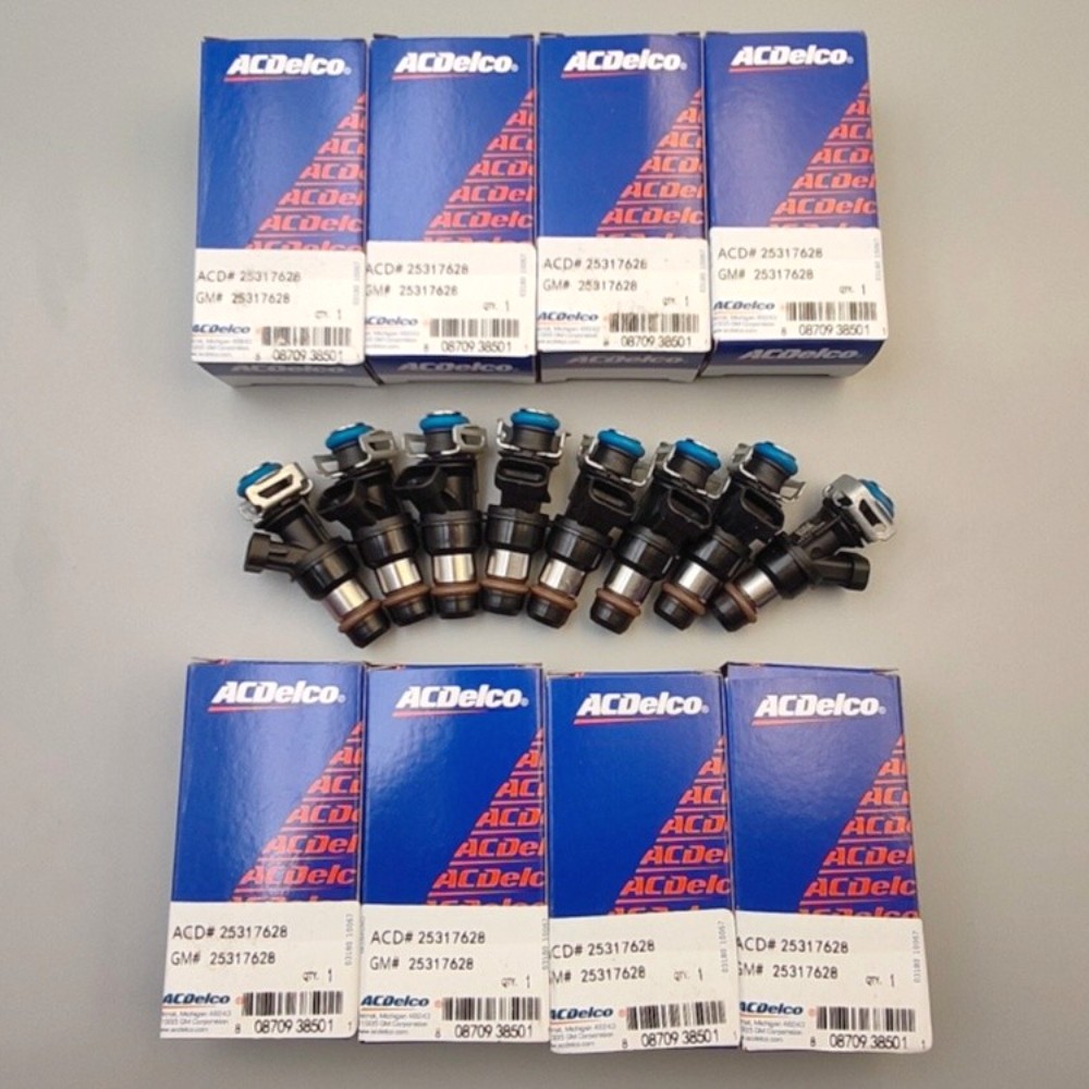 New 8Pcs OEM 25317628 Fuel Injectors for 99-07 Chevy Silverado GMC 4.8/5.3/6.0L