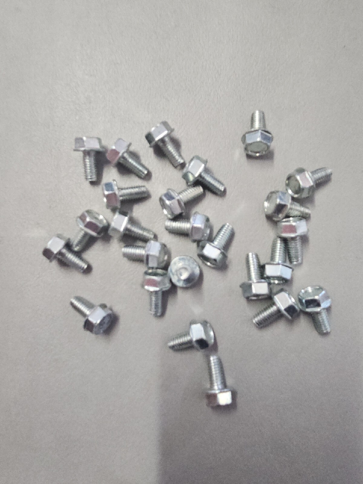 Flange Bolt, Class 4.8  Zinc FT, M6 x 1.0 x 12 mm Length,(25)