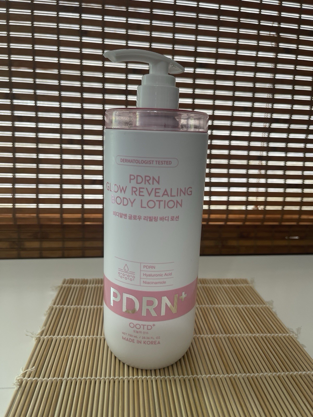 OOTD PDRN Glow Revealing Body Lotion 25.36 FL OZ NEW w/o Box Exp 12/17/2028
